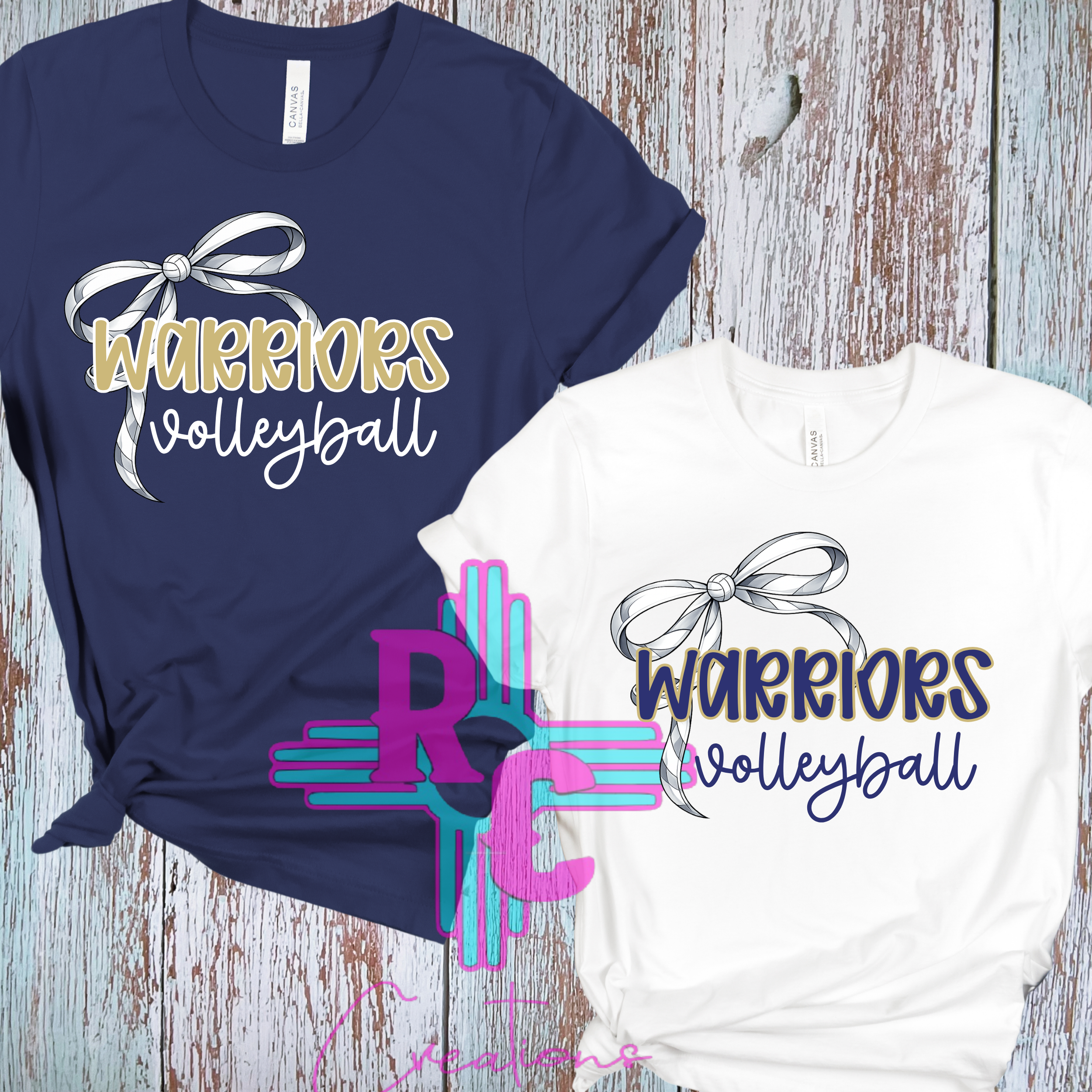 Ruidoso Warriors Volleyball Coquette Bow