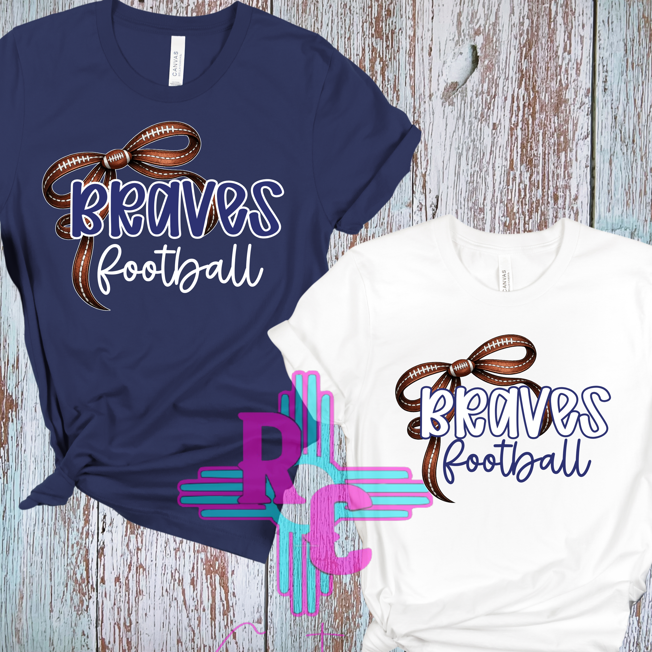 Ruidoso Braves Football Coquette Bow