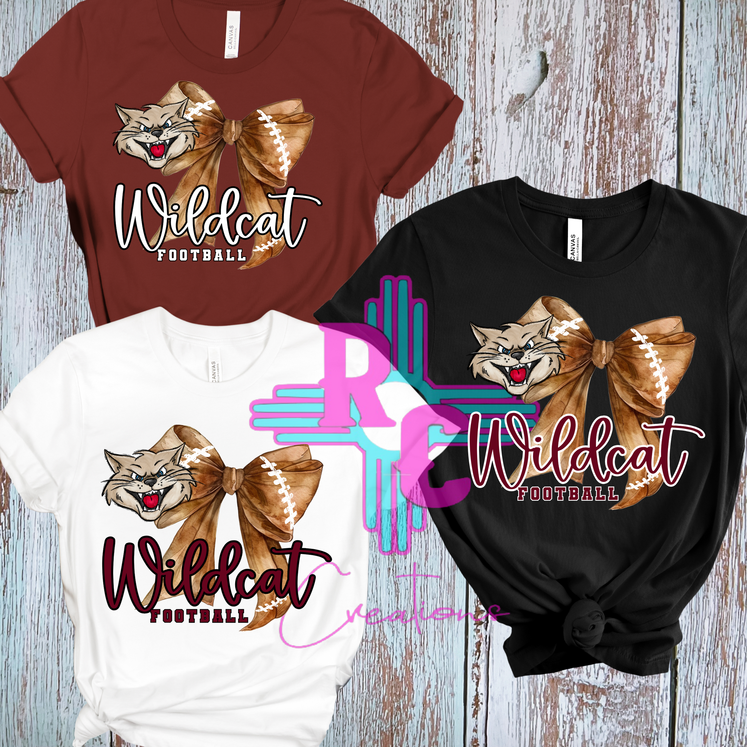 Tularosa Wildcats Football Bow