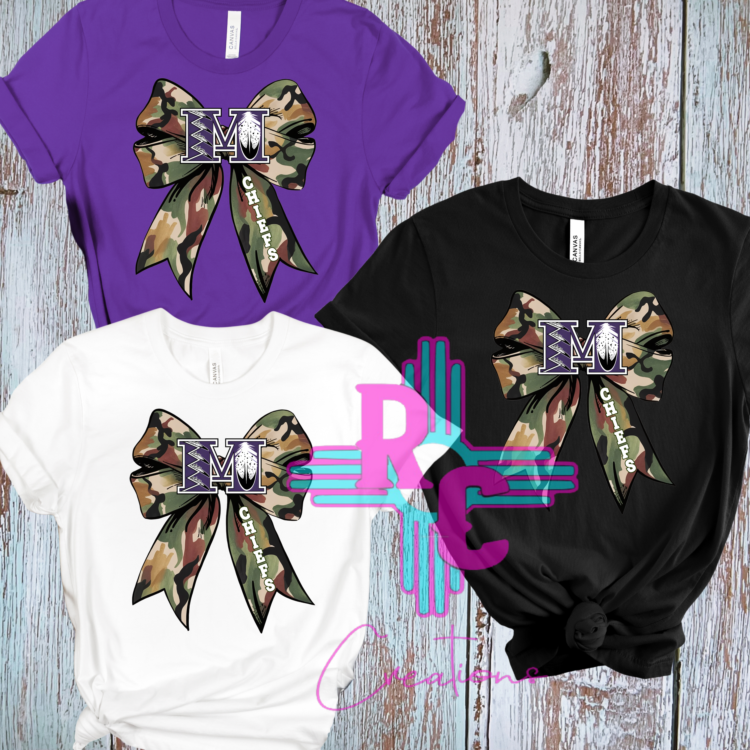 Mescalero Chiefs Camo Bow