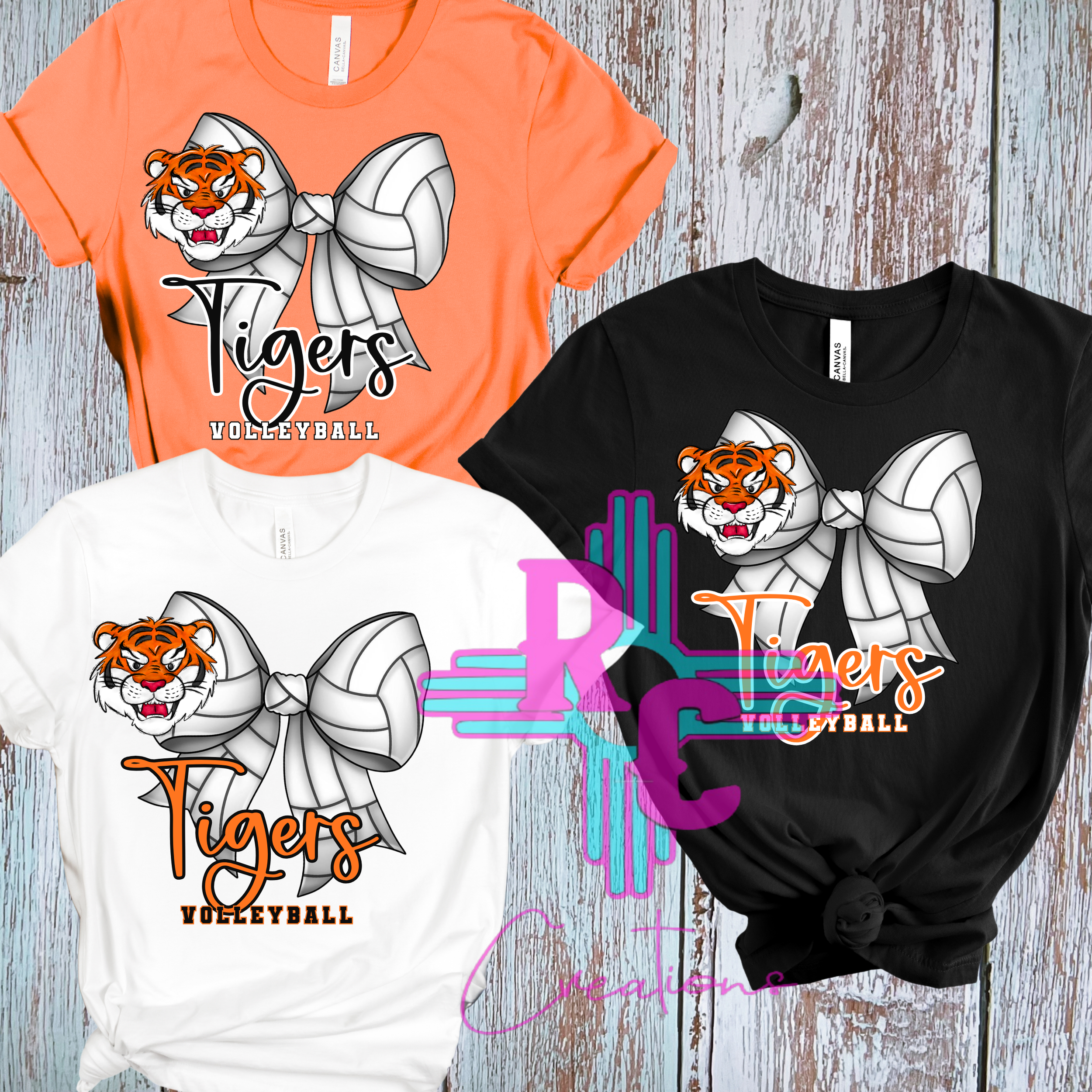 Tigers Volleyball Bow