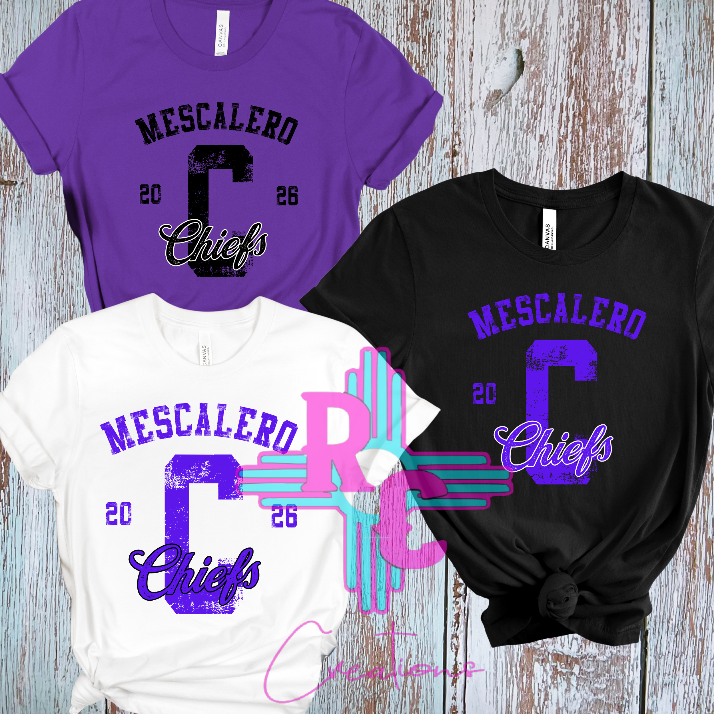 Mescalero Chiefs Distressed