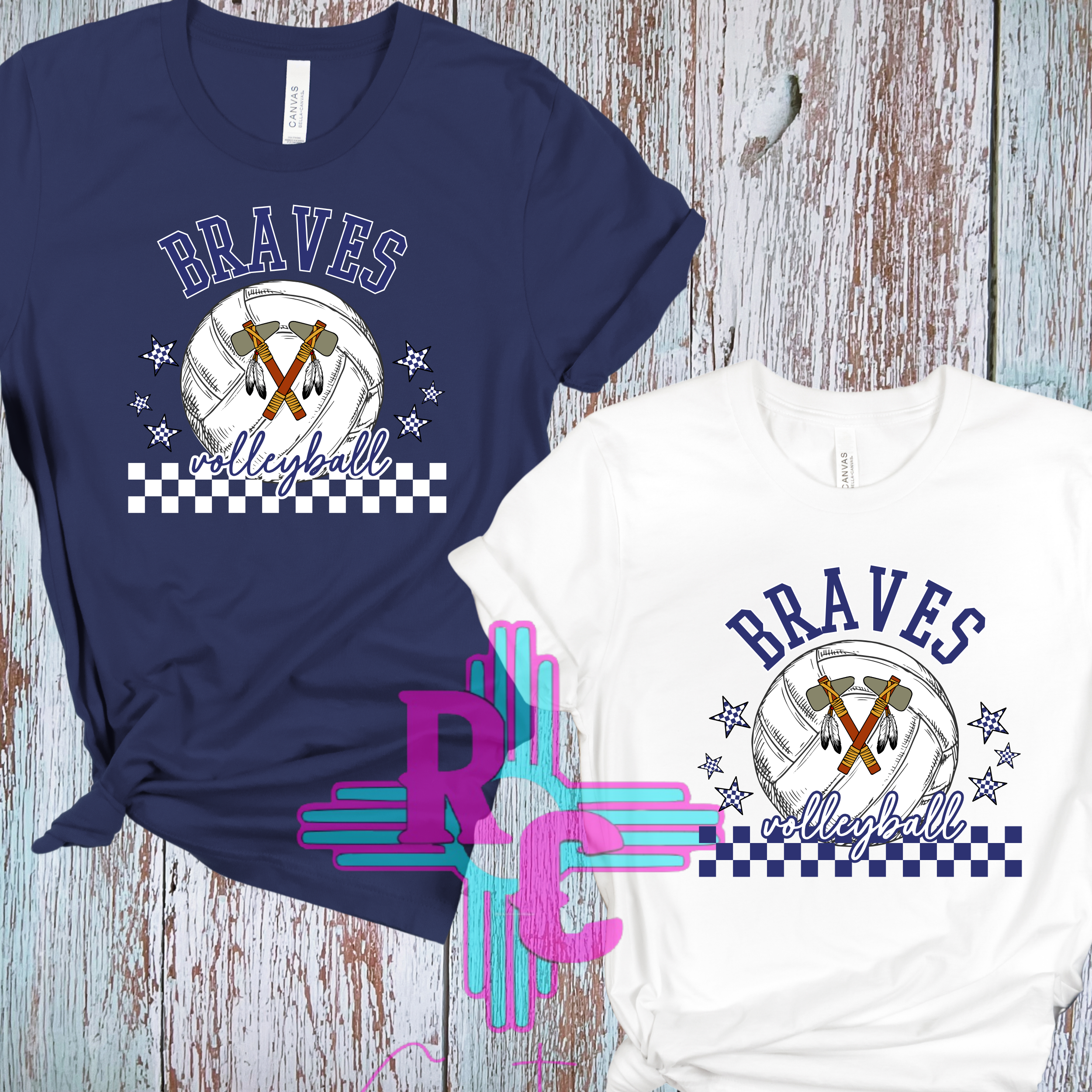 Ruidoso Braves Volleyball Checkered