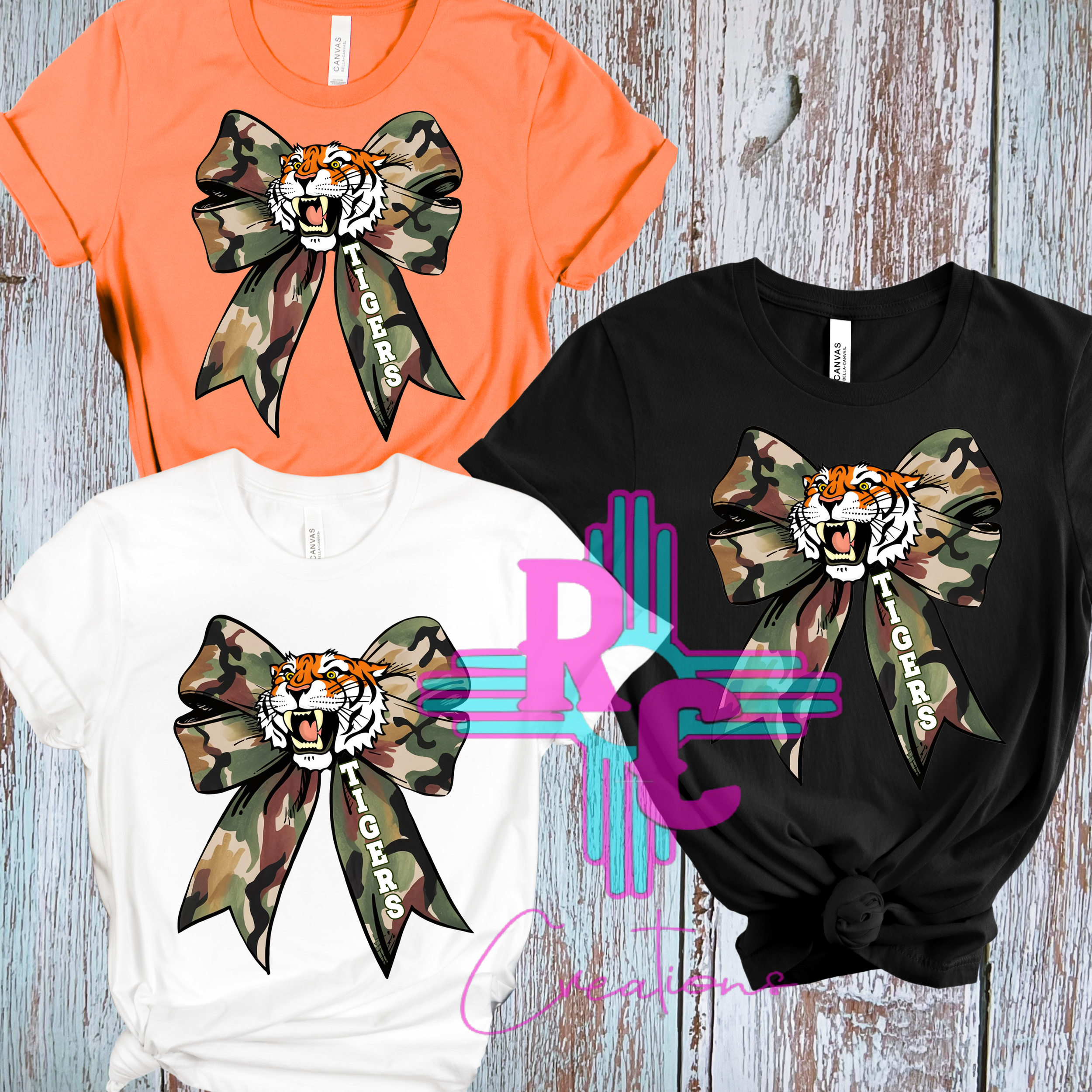 Capitan Tigers Camo Bow