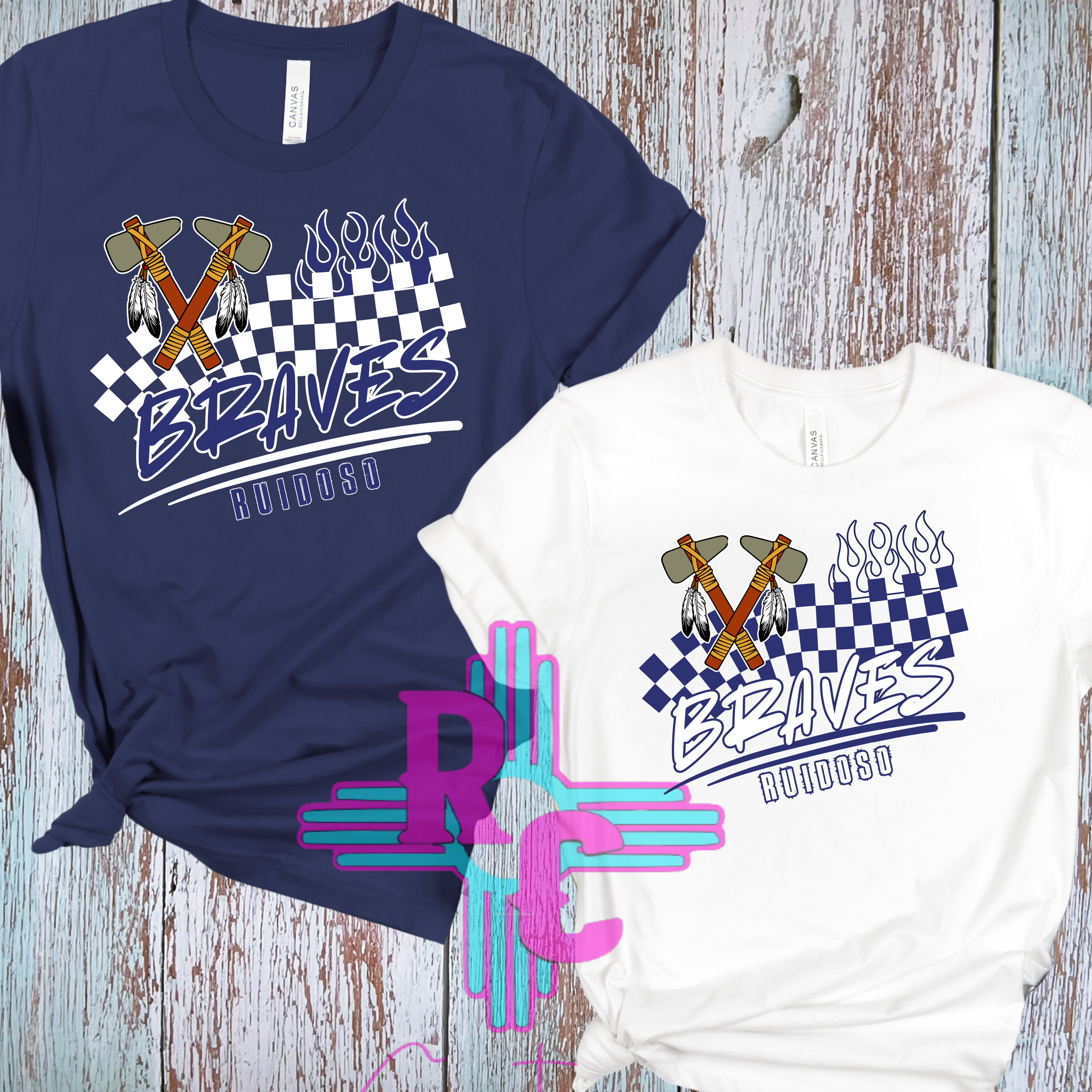Braves Checkered Flames