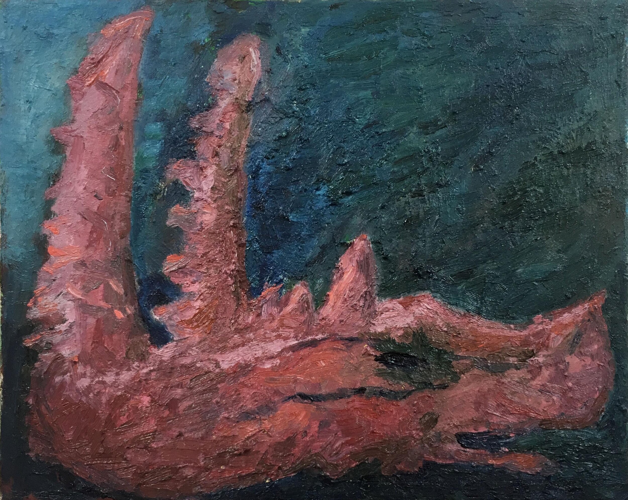 'study of Leviathan' oil on canvas