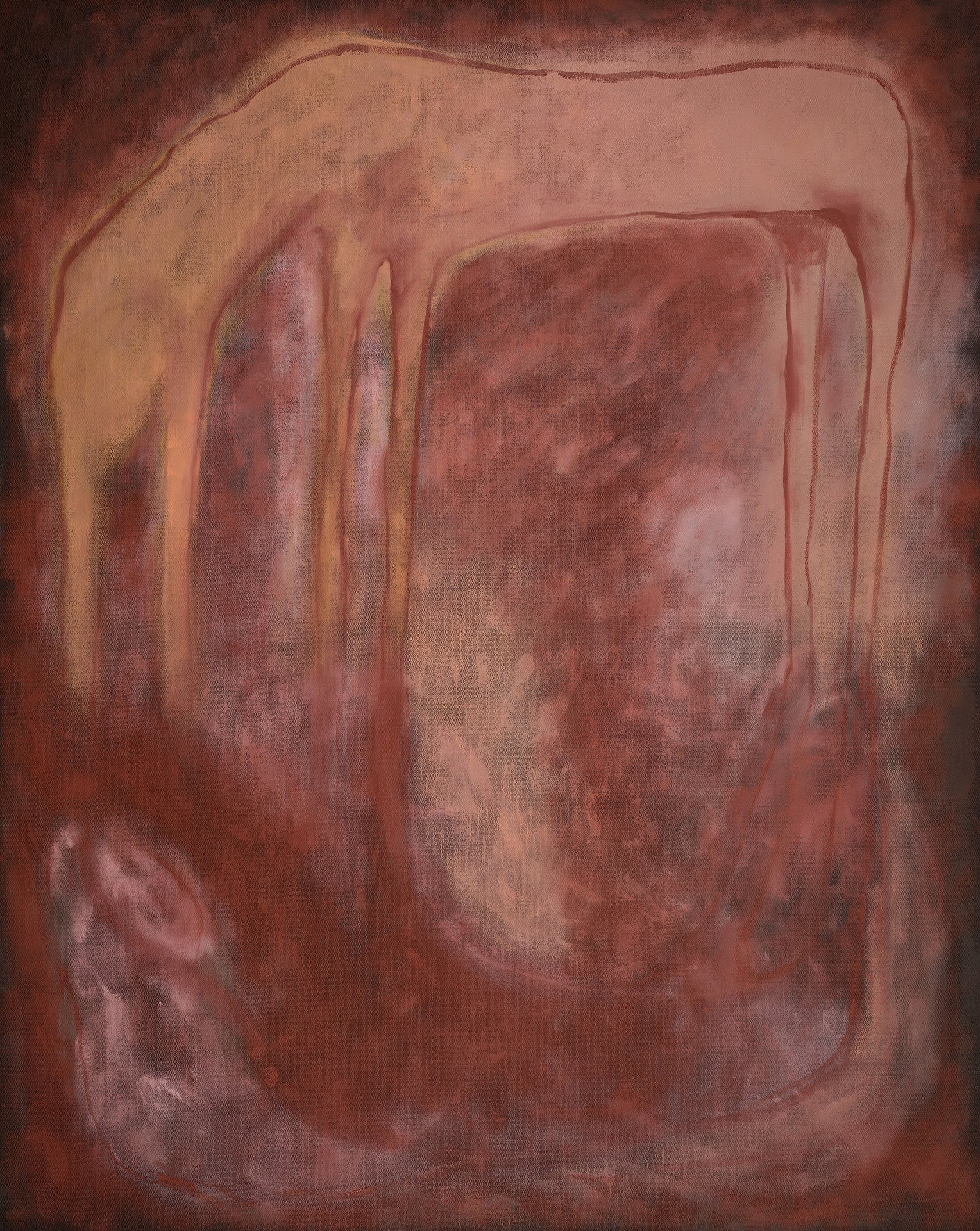 Red/Pink oxide, oil on linen, 200x150cm  photo Stephen Best