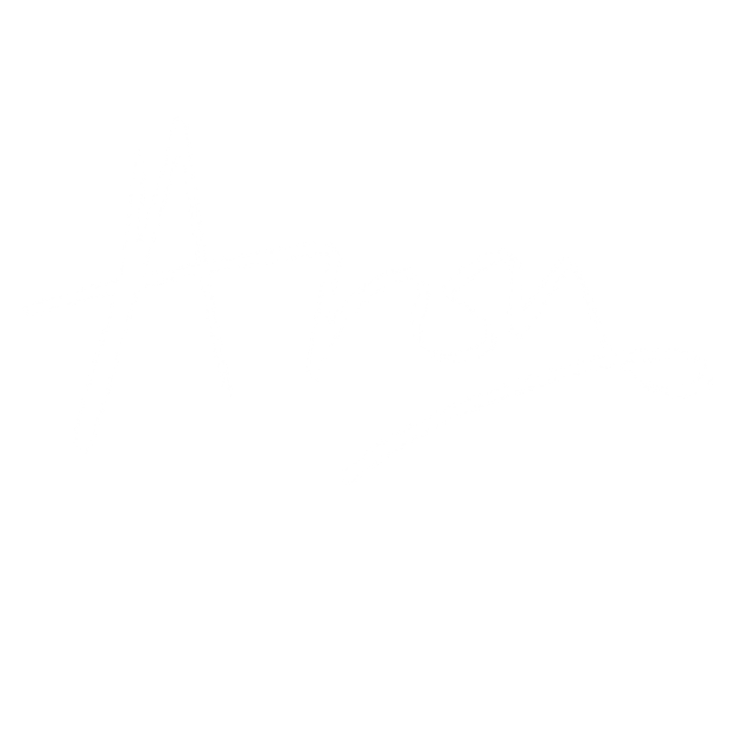 Silhouette of a racing bicycle on a stand with a small sign, against a plain background.