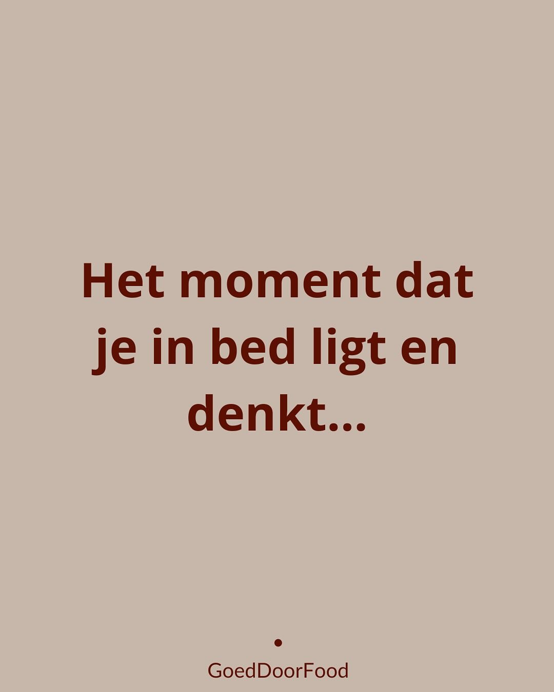 &hellip;morgen ga ik het &eacute;cht anders doen.
&nbsp;
Je voelt je schuldig en zo erg heb je nu ook weer niet van die reep genoten. Sterker nog, achteraf voelt het allesbehalve lekker. Maar dat moment is niet wat het verschil gaat maken. 
&nbsp;
He