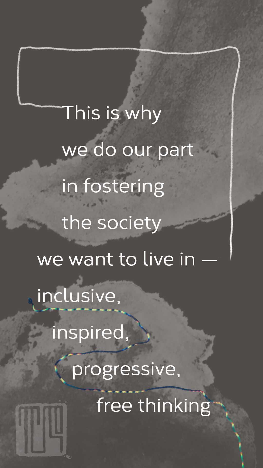 instagram story campaign introducing TR mission statement