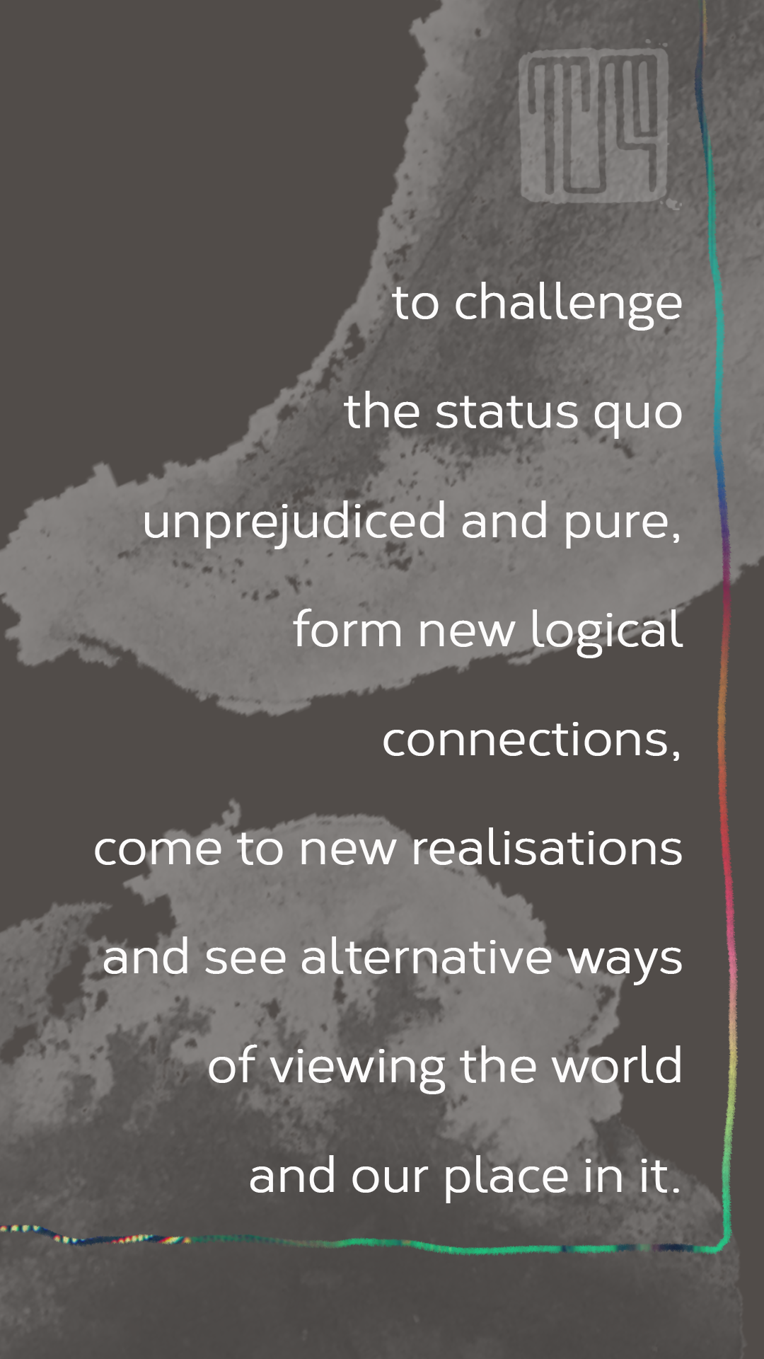 instagram story campaign introducing TR mission statement