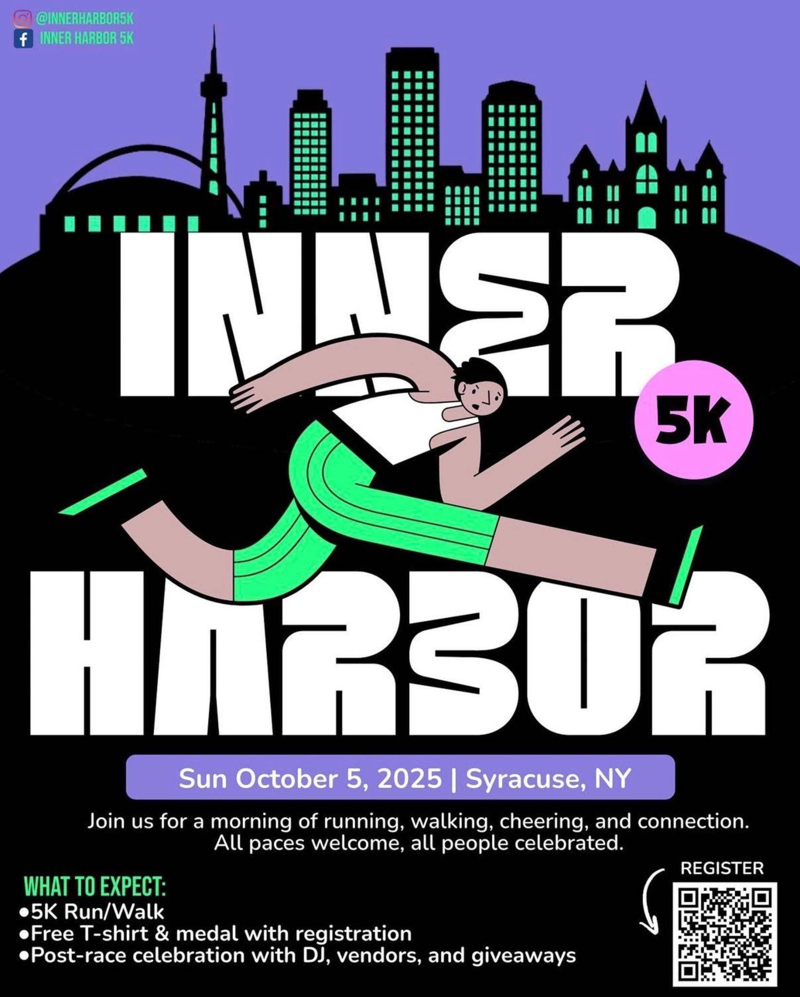 For those wanting something a little closer to home and just a tiny bit shorter than Wineglass, join us at the Inner Harbor this Sunday! DJs, Vendors, and giveaways will make for an exciting morning (plus the weather looks great too)!
I just did som