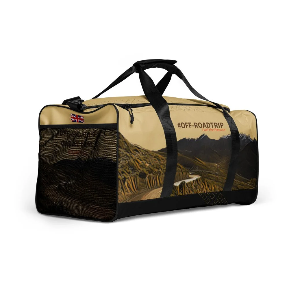 Brown #OFF-ROADTRIP Fuel the Passion Duffle bag luggage holdall 4x4 bag
