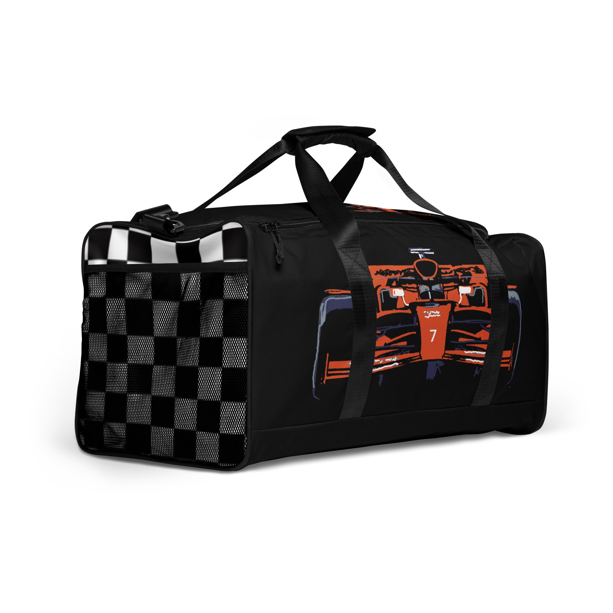 orange and black Formula Racing Car Duffle Bag luggage holdall Formula 1 F1