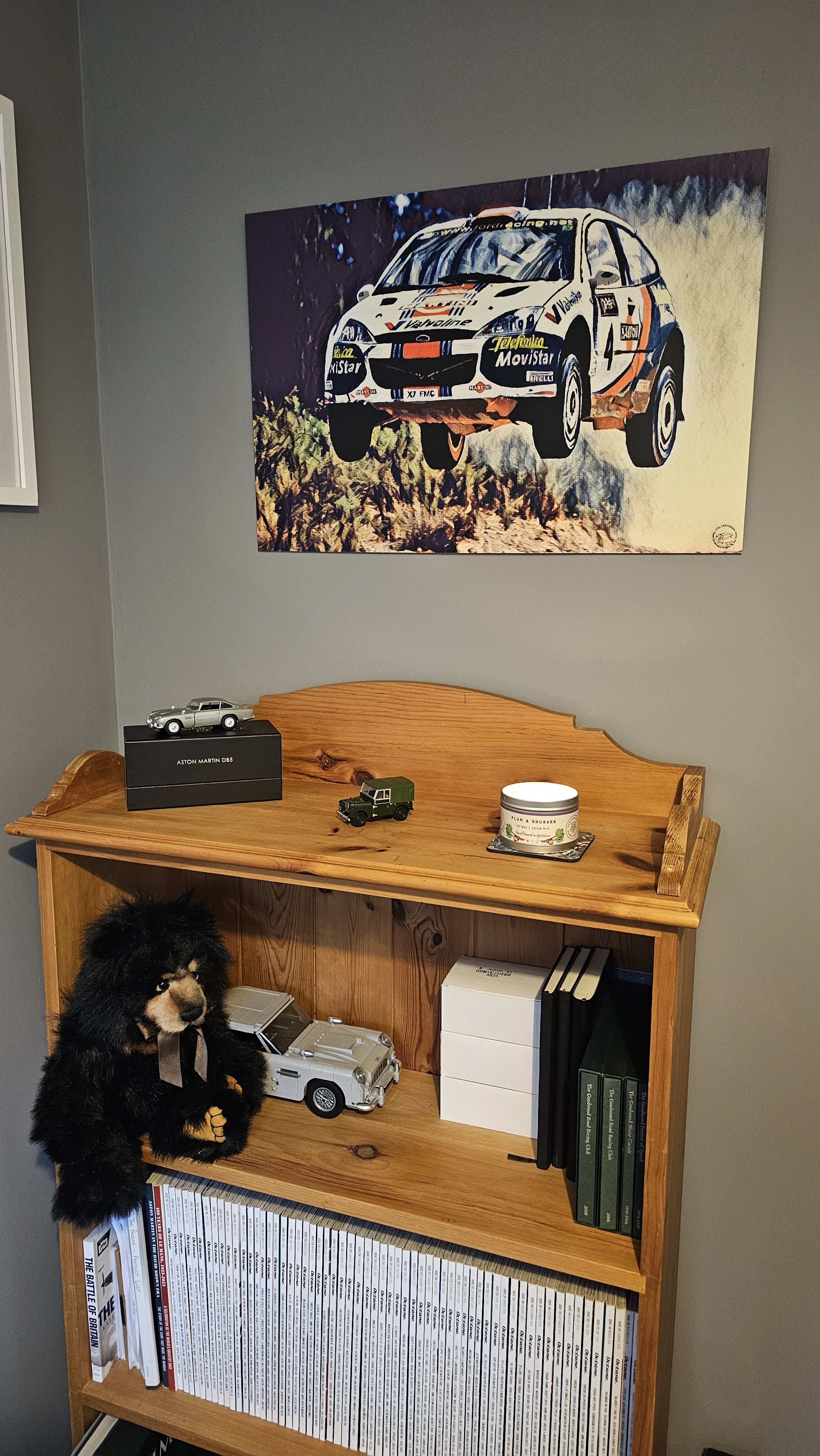 Acrylic hand painted wall art (Limited Edition), Colin McRae in his 2001 Ford Focus Rally car