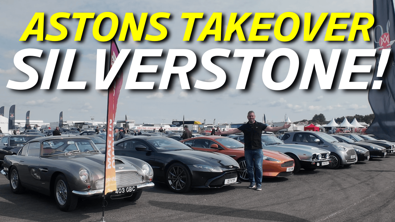 [PART 1] 100 Aston Martins TAKE OVER Silverstone! | AMOC Parade Lap + Silverstone Festival 2025