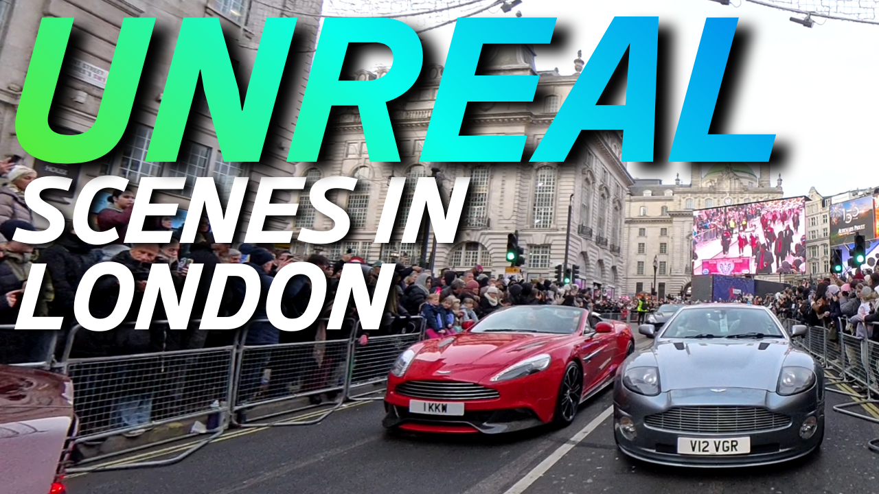 Unreal Scenes as Aston Martins Drive Through London | New Year’s Day Parade 2026
