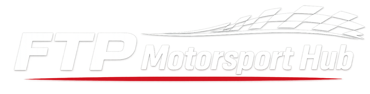 FTT Motorsport Hub logo with stylized checkered flag above the text.