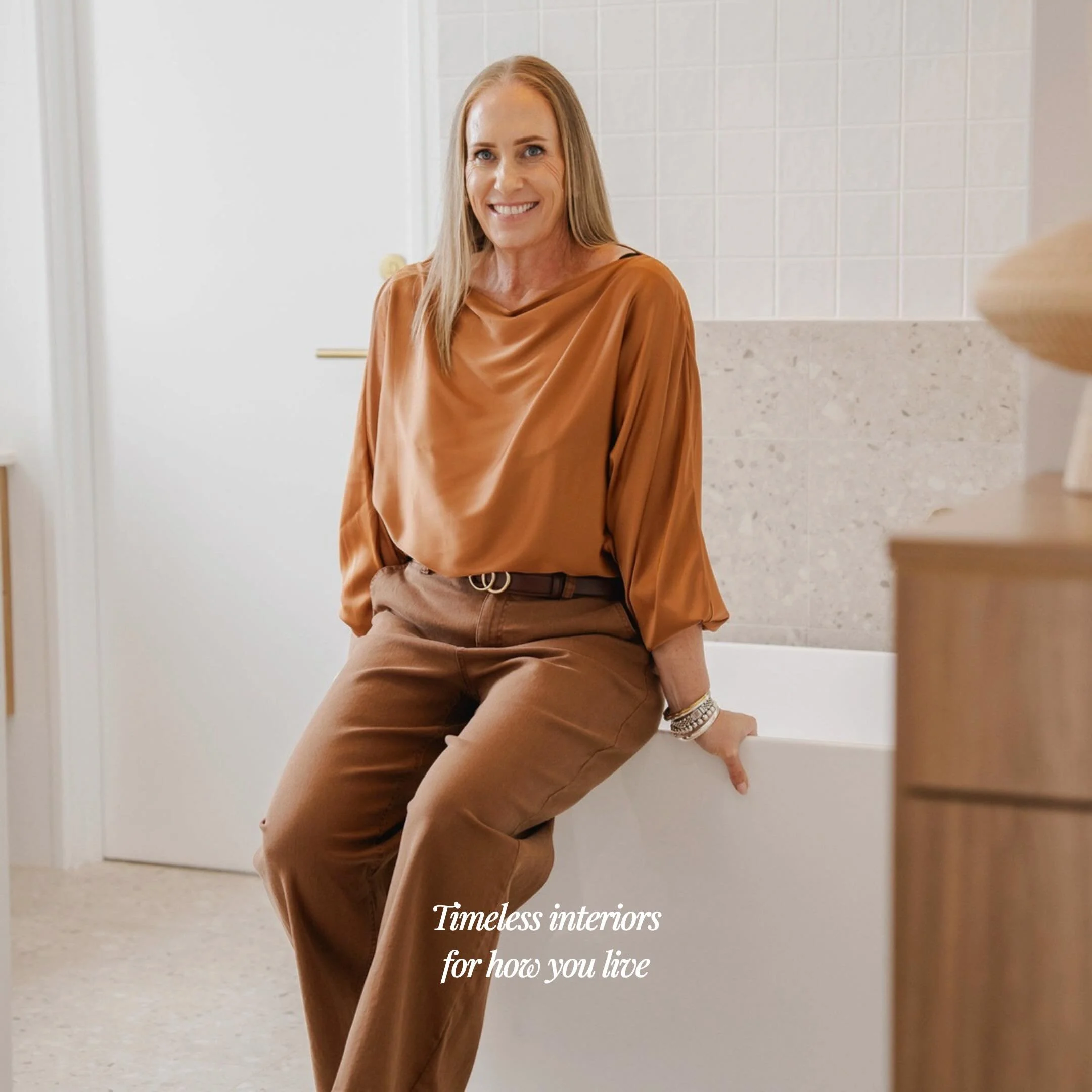 I&rsquo;m Steph &mdash; the face behind SV Designs. I&rsquo;ve spent years helping Perth families create homes they never want to leave. If that sounds like something you need, I&rsquo;d love to hear from you. Link in bio. 🪷

#PerthInteriorDesigner 