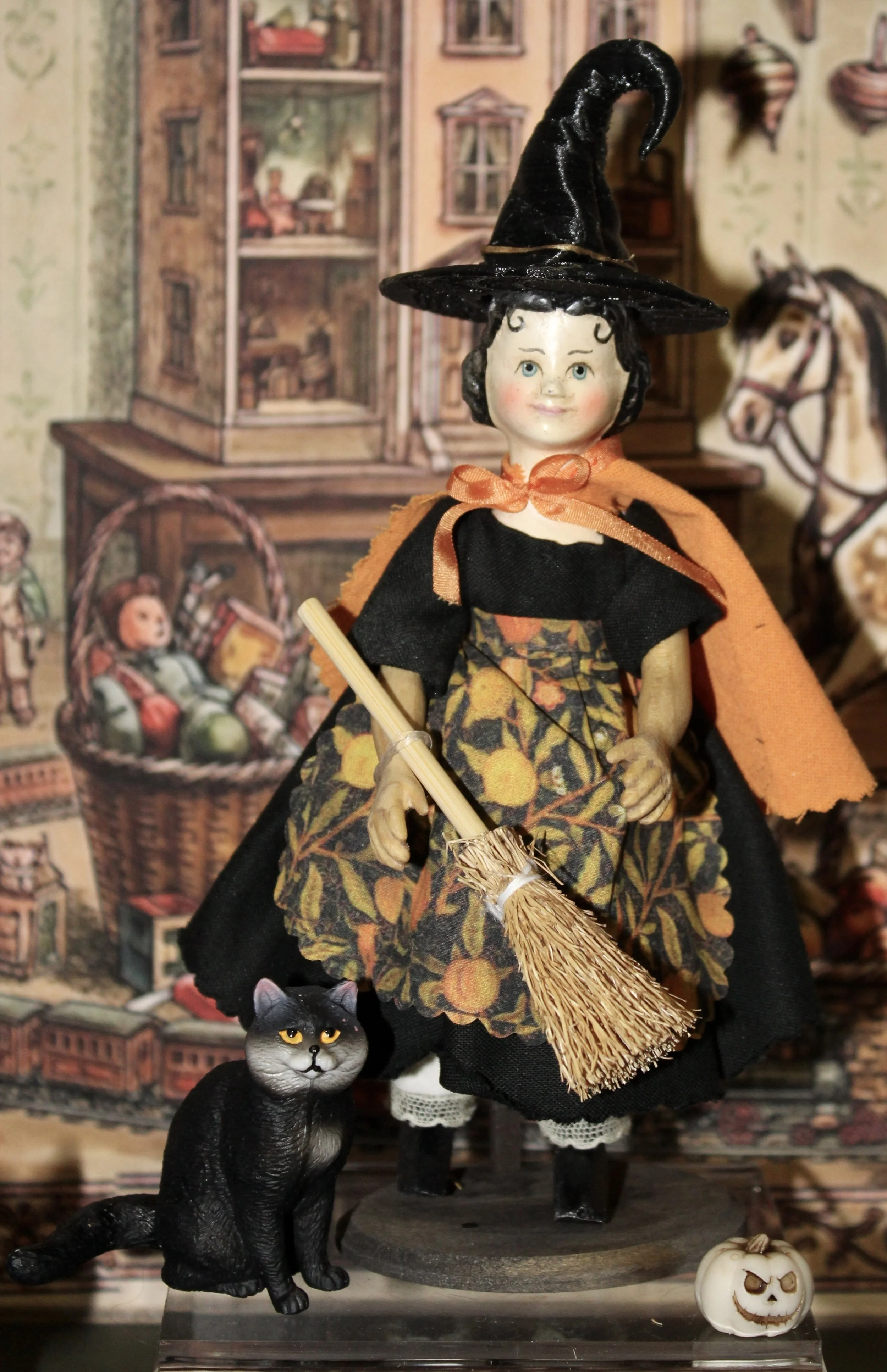 HITTY - 6-Piece Witch Doll Costume & Accessory Set