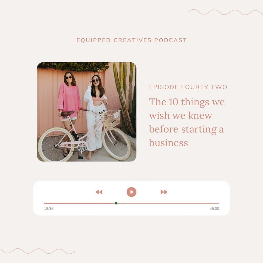 〰️ Episode 42 is live 〰️

In todays episode, we are chatting about the 10 things that we wished we knew before starting a biz! If you&rsquo;re starting a new business or jumping into the entrepreneurship world, we hope you walk away from this episode