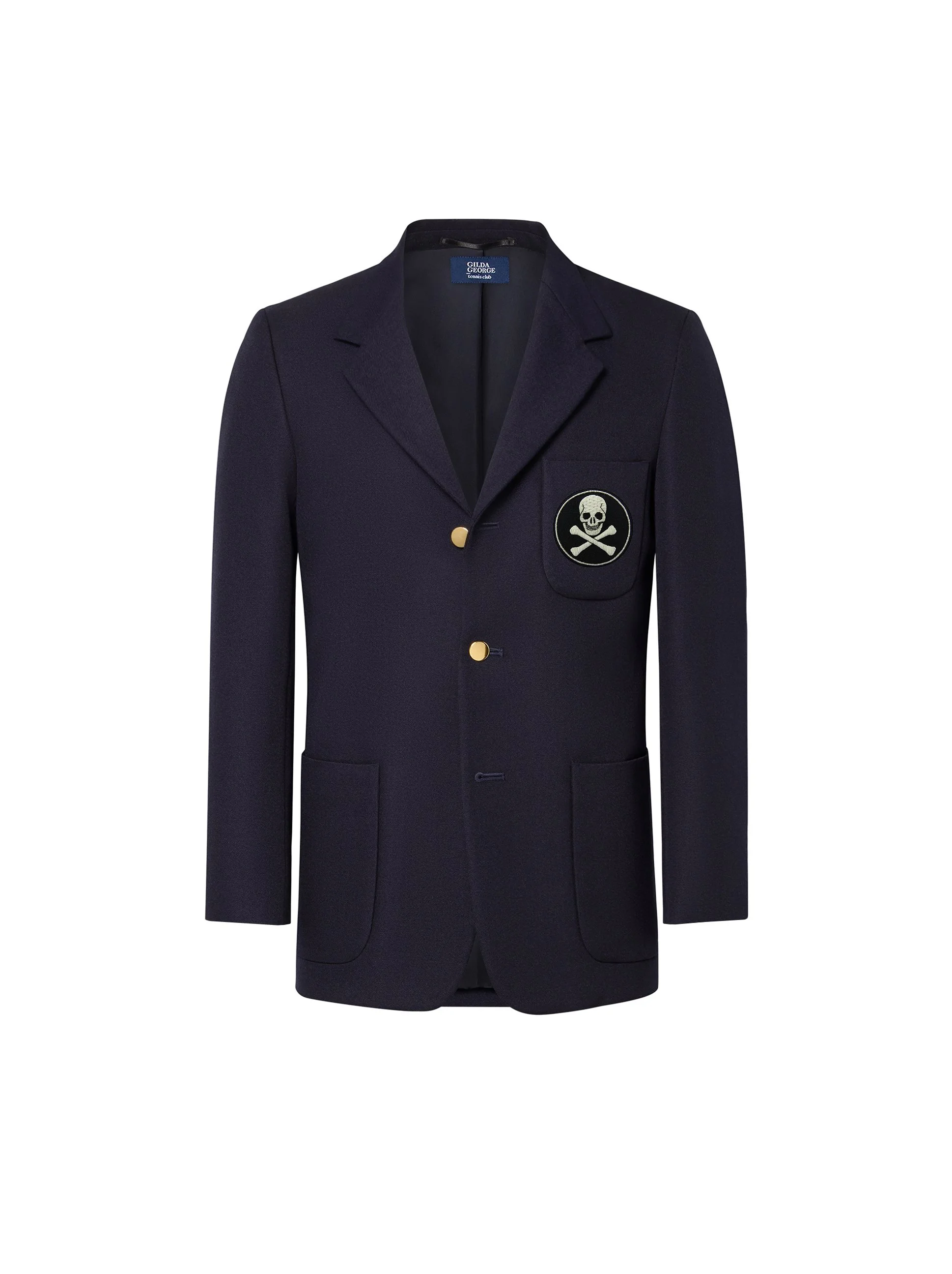 Tennis Club Blazer with a skull.jpg