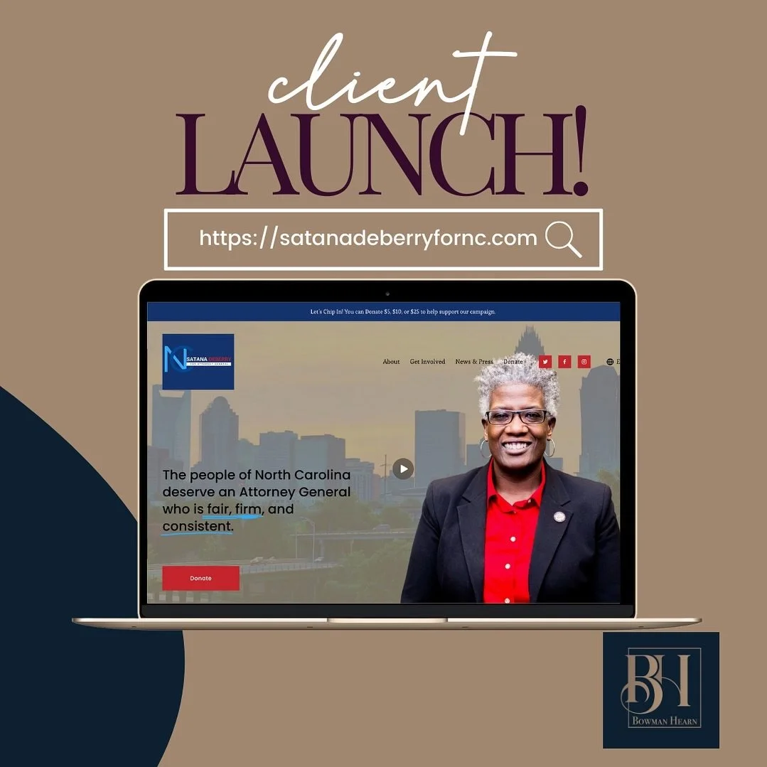 COLLABORATION is🔑

It is always a pleasure working with @joycookpr 

We were able to complete a new logo and landing page for her client. 

Visit https://www.satanadeberryfornc.com to donate and volunteer. 

We are currently accepting new clients. V