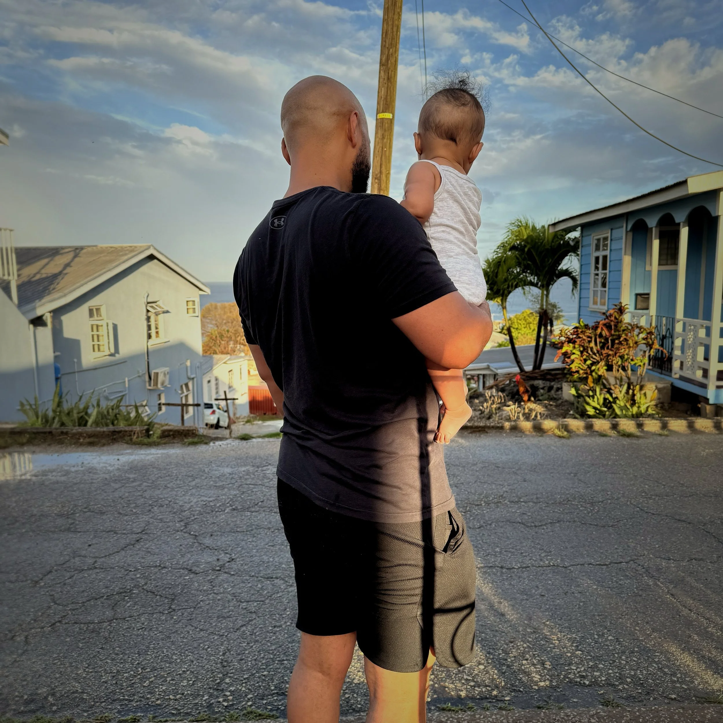 Took my daughter to Barbados this week to meet her great grandma for the first time.

Standing here holding her, looking out at this view from her great grandmothers house, I just kept thinking I want her to know that life is something you build. Not