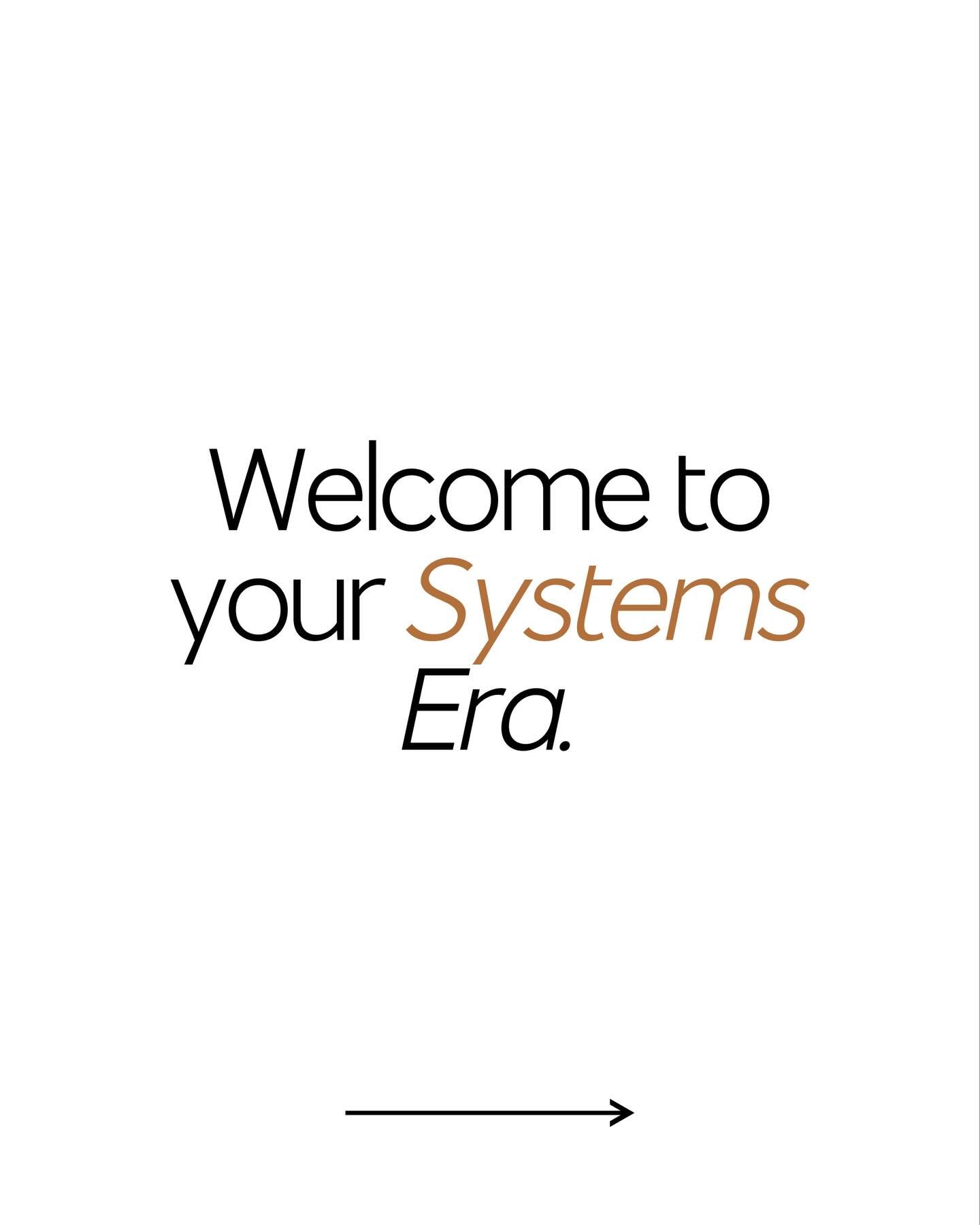 Your systems era isn&rsquo;t about doing more.
It&rsquo;s about doing better.

Not busier &mdash; clearer.
Not reactive &mdash; intentional.
Not manual &mdash; structured.

If you&rsquo;ve been thinking about tightening your project management, organ