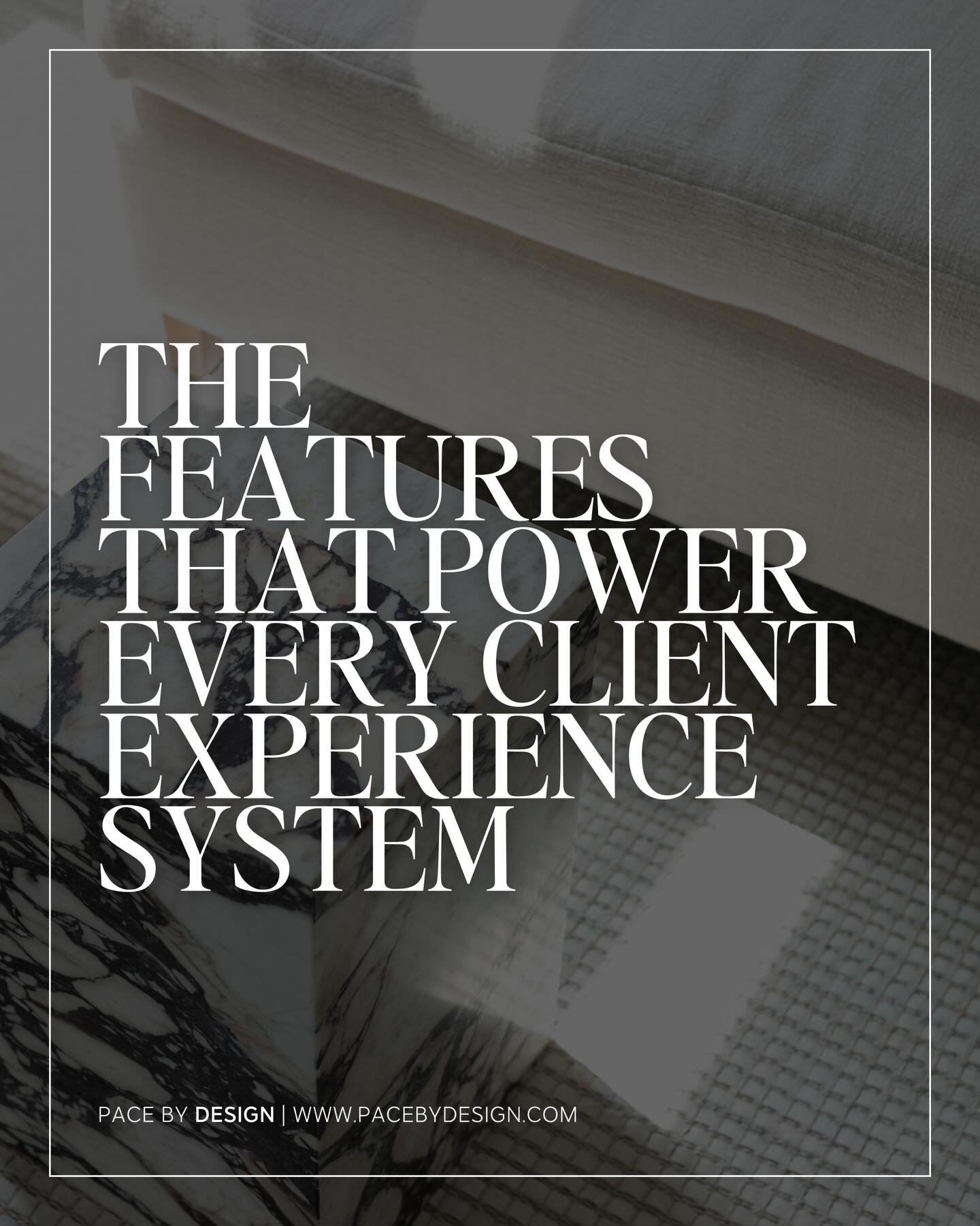 Designers &mdash; if you&rsquo;ve ever felt like your client journey is too manual, too scattered, or too time-consuming, this one&rsquo;s for you.

Inside every streamlined, elevated system is the same trio of power features:

☑️Smart Files that tur