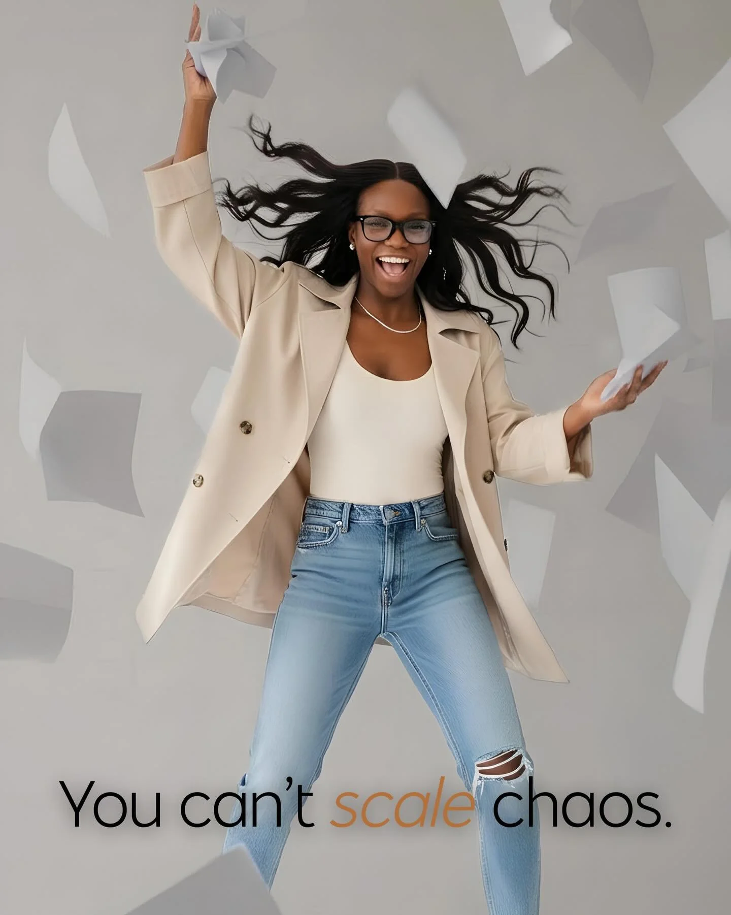 You can&rsquo;t scale chaos.

More clients won&rsquo;t fix a messy workflow.
More revenue won&rsquo;t clarify unclear processes.
And more effort won&rsquo;t magically create systems.

When growth happens without structure, everything feels heavier:
&