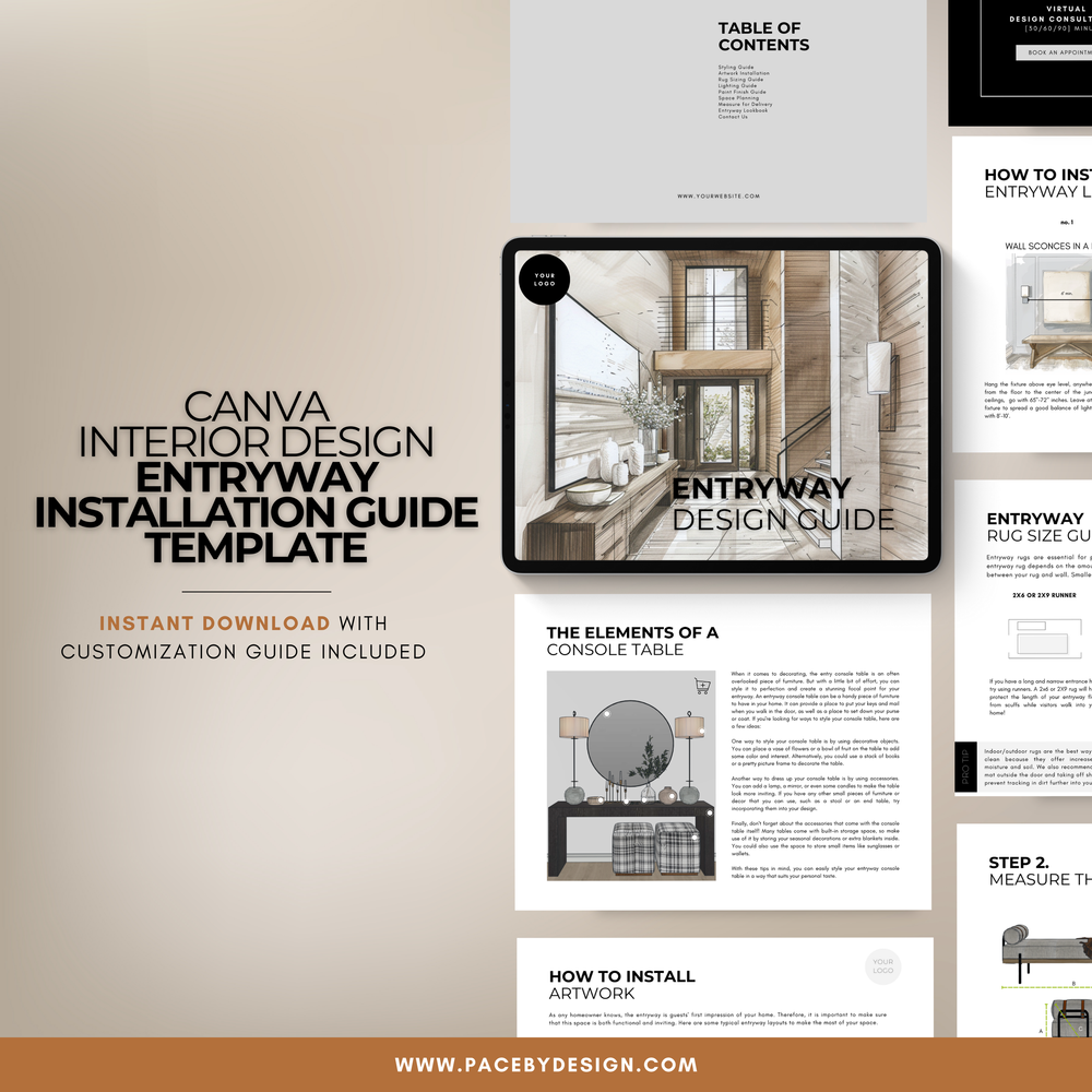 Canva Interior Design Entryway Installation Guide