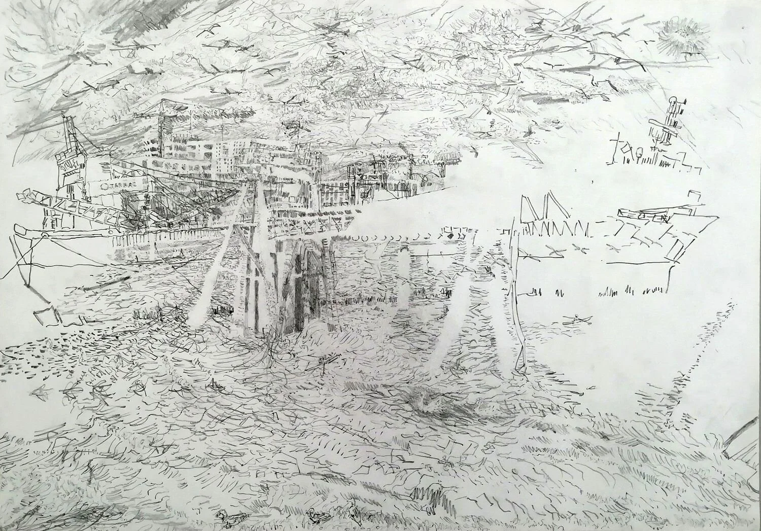 Alexandra Blum, ‘Recurrence’, graphite on paper, 42 x 59.4 cm, 2020