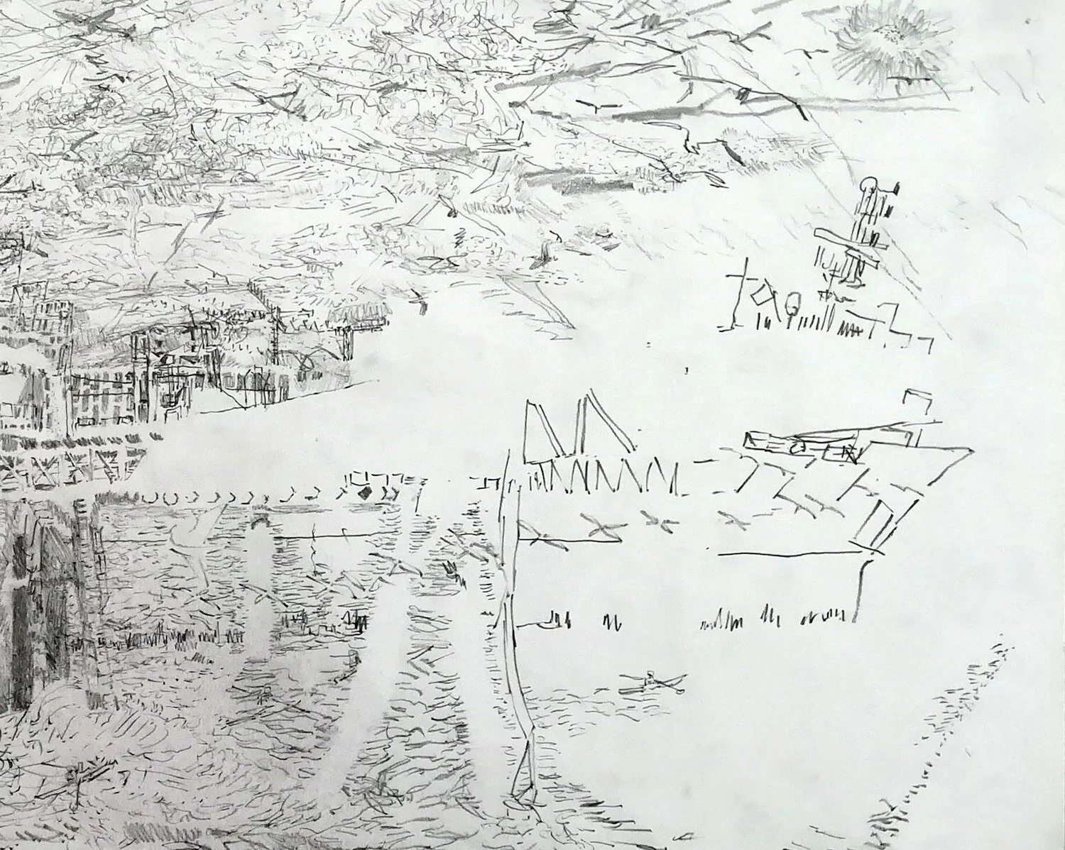 Alexandra Blum, detail from ‘Recurrence’, graphite on paper, 42 x 59.4 cm, 2020