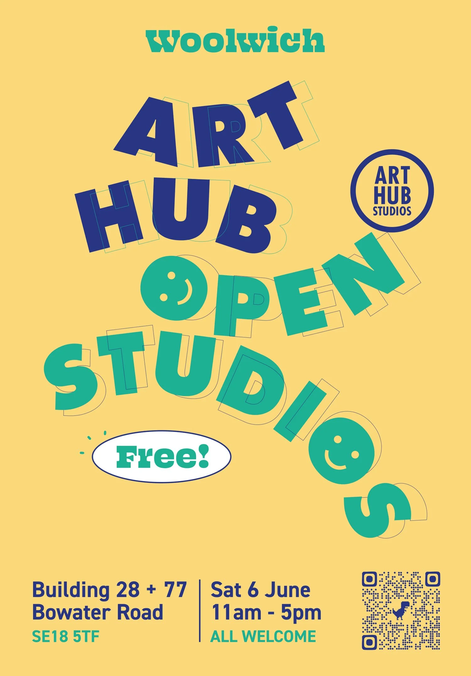 Flyer of Art Hub Open Studios