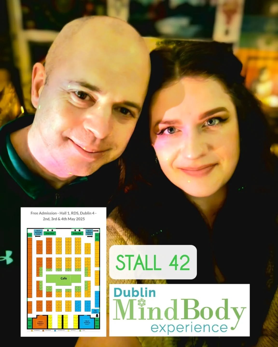 ✨️Friends! Myself and Tom @tombyrne_never_give_up @mindbodysoulwicklow will be this weekend at @mindbodyexperience.events  at @rdsdublin 

Come and say hello!