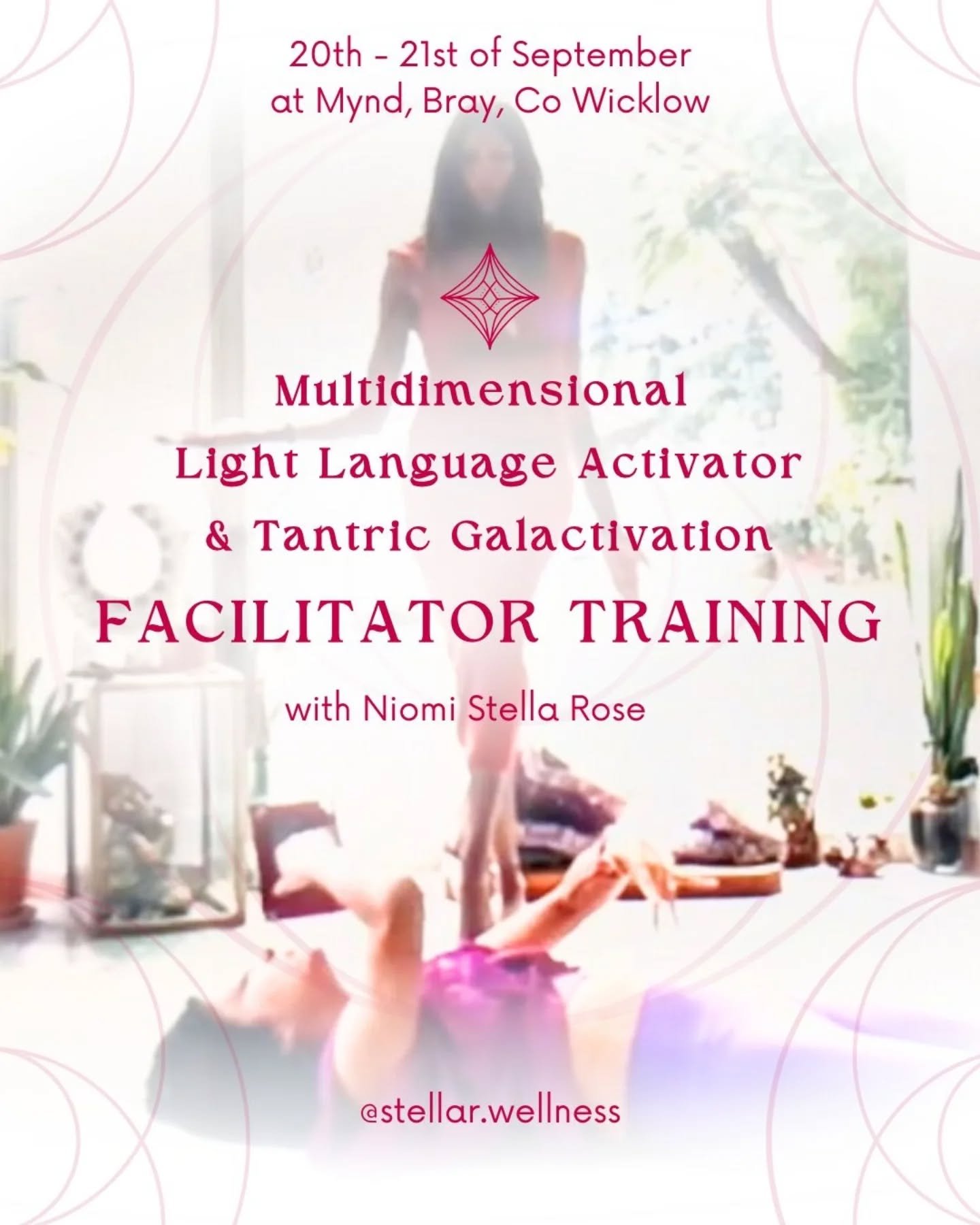 ✨️🦄🐉🌹Multidimensional Light Language Activator and Tantric Galactivation Facilitator Training - 2 days 

with @stellar.wellness at @myndtherapy 

20th and 21st of September!

Event details:

20th and 21st September in Wicklow Ireland.

Monthly P