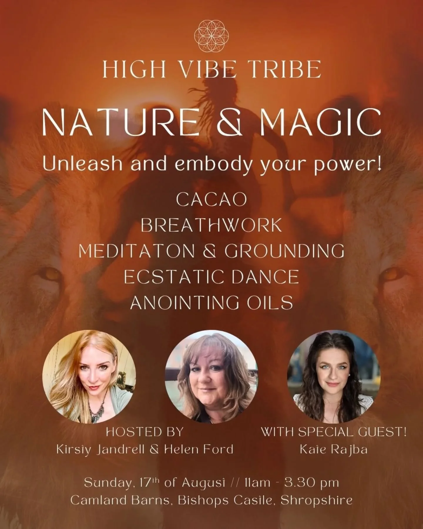 🫶HIGH VIBE TRIBE HEALING CIRCLE
 @camladbarns , Bishops Castle, Shropshire! 

JOIN US  on SUNDAY 17 AUGUST  2025, in the where the theme will be a

🌟 🦁 LION&rsquo;S GATE SPECIAL &ndash; NATURE &amp; MAGIC&rsquo; 🌳

🌟HAVE YOU FORGOTTEN YOUR MAGIC
