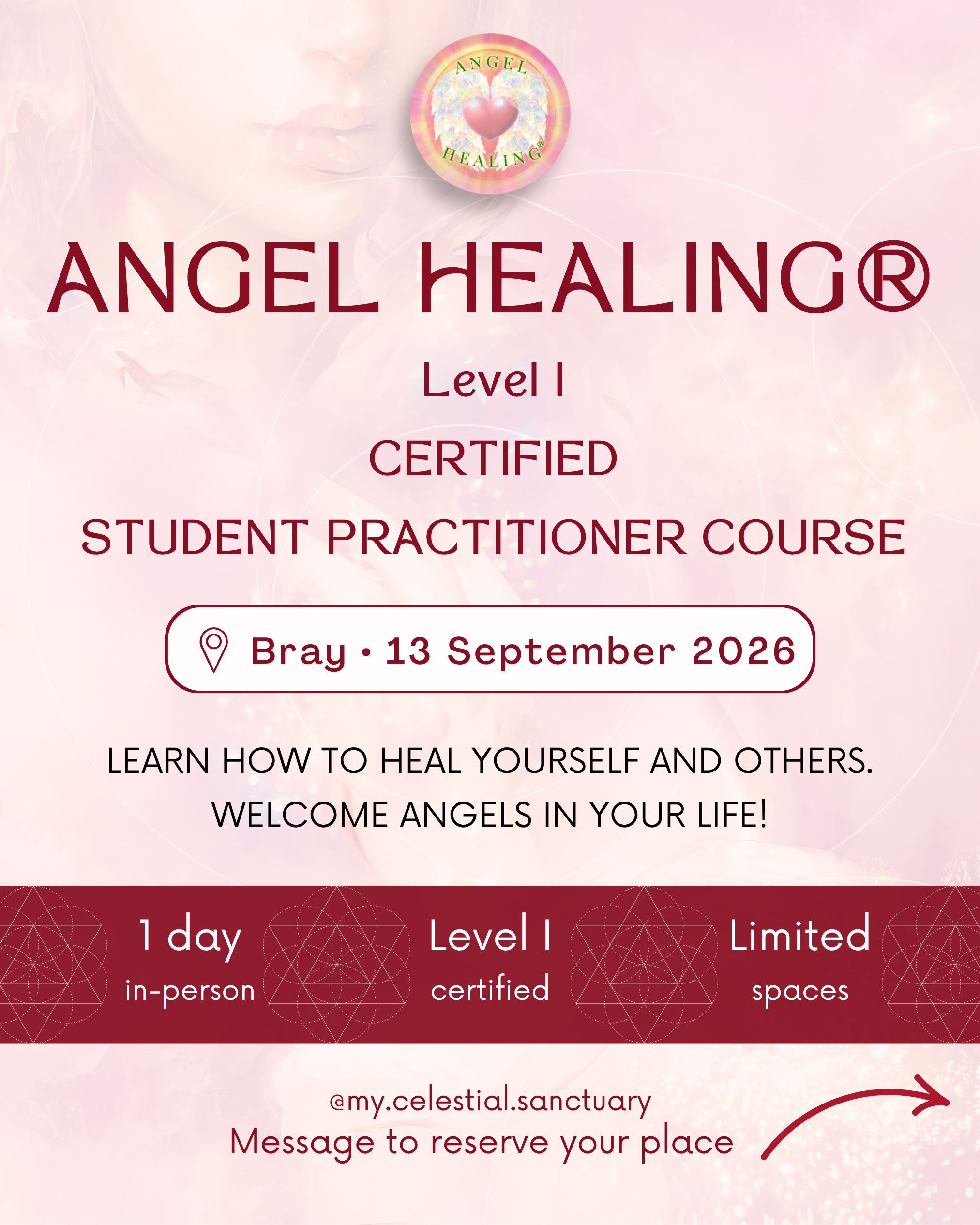 ✨Angel Healing® Level 1 // 13th of SEPTEMBER // student practitioner course