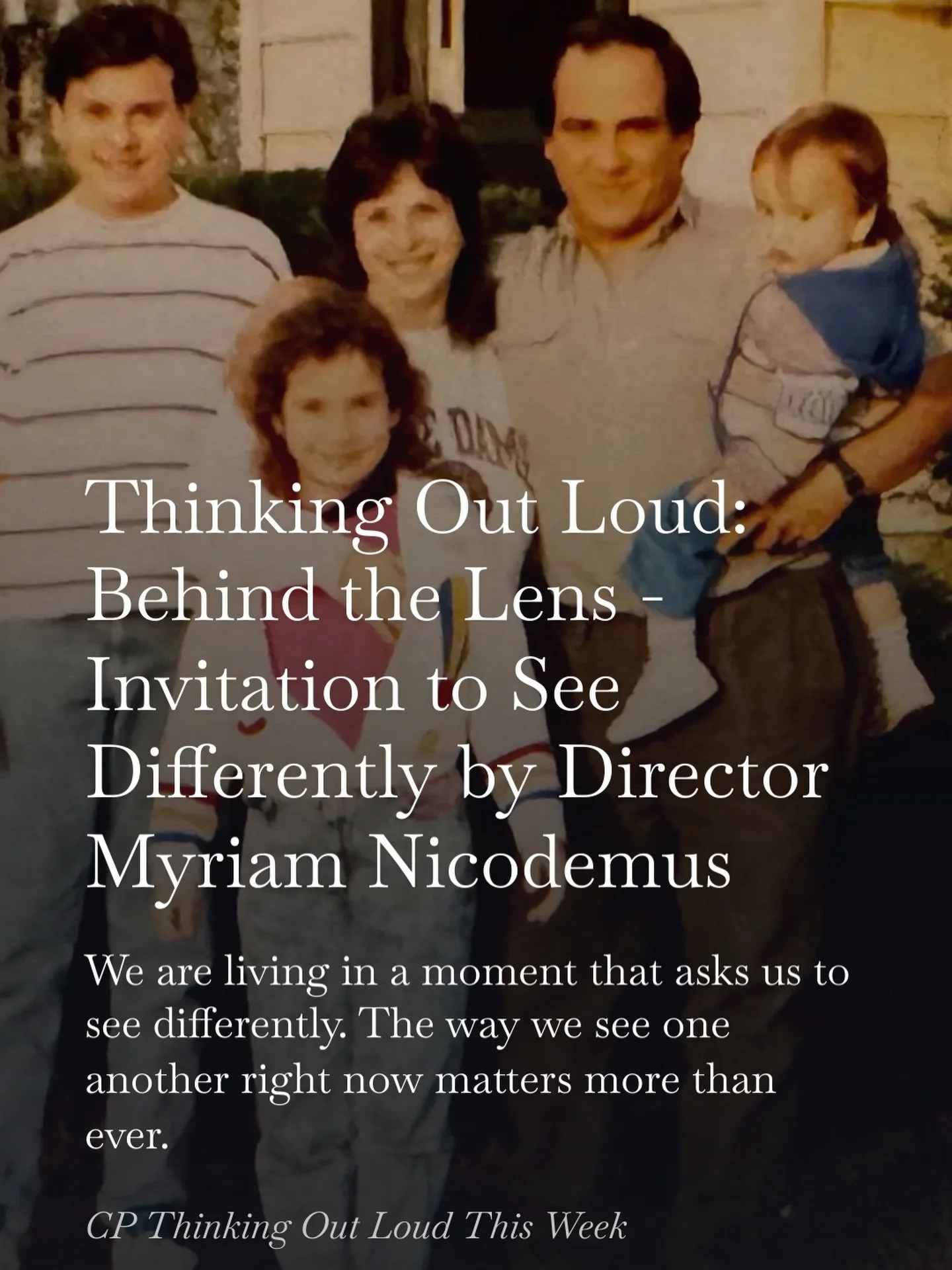 This isn&rsquo;t easy to share. This was written as a neighbor, a community member, a mother, an artist, and an immigrant.

It comes from a place of fear, clarity, responsibility, and from the belief that how we see one another right now matters.

I&