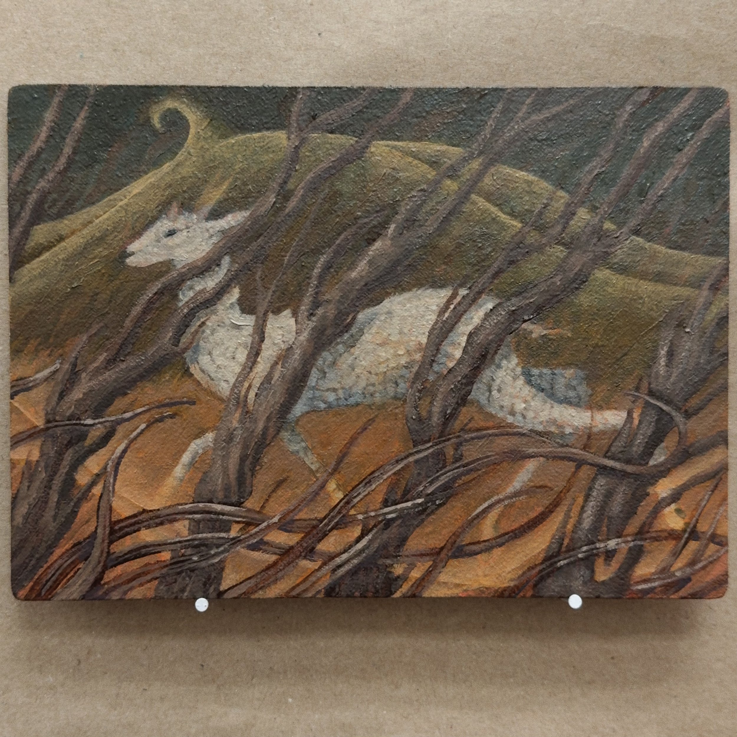 "pushing" 2026
oil on panel 5"x7"