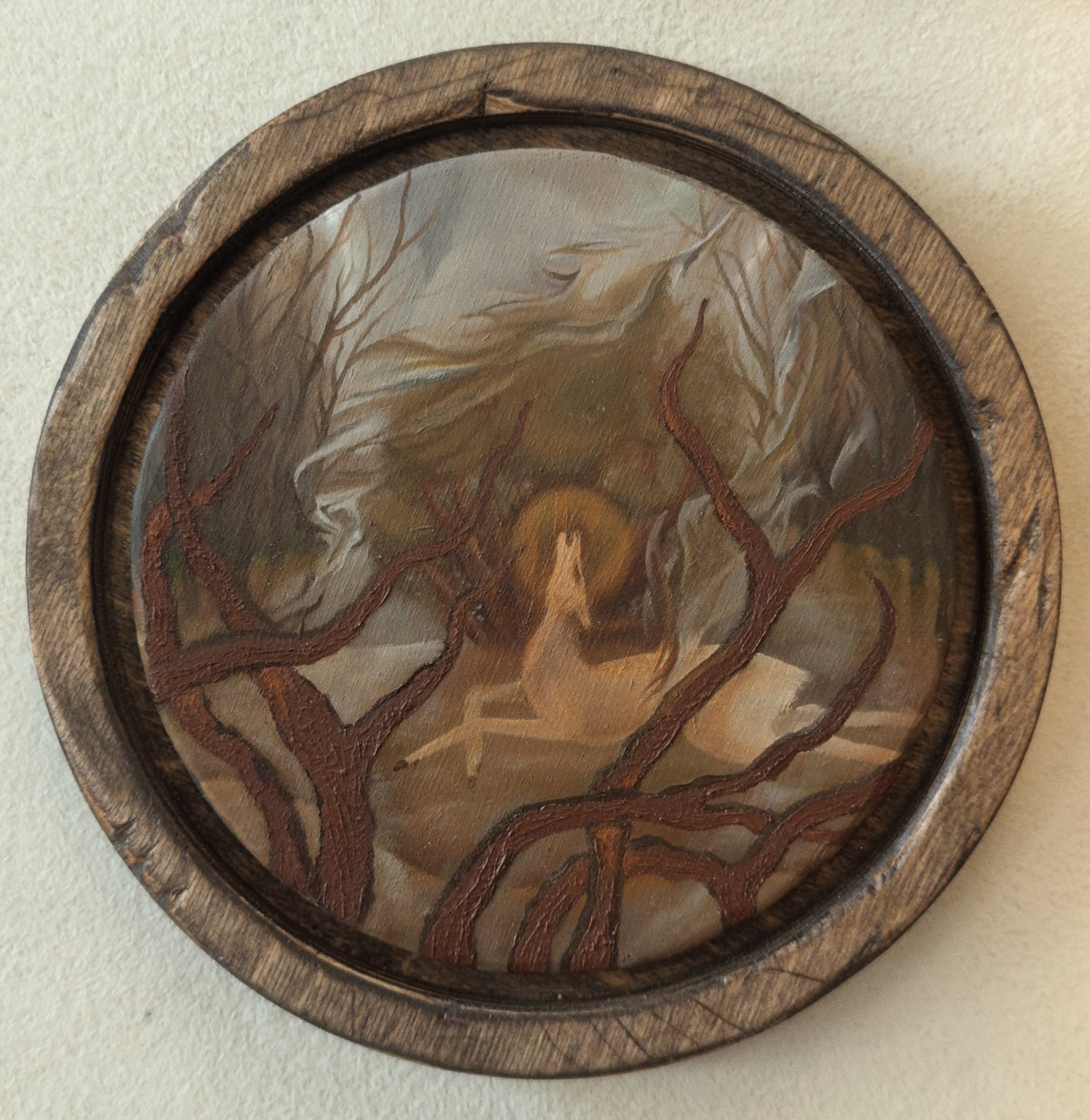 "sorrow" 2026
oil on panel 5" diameter