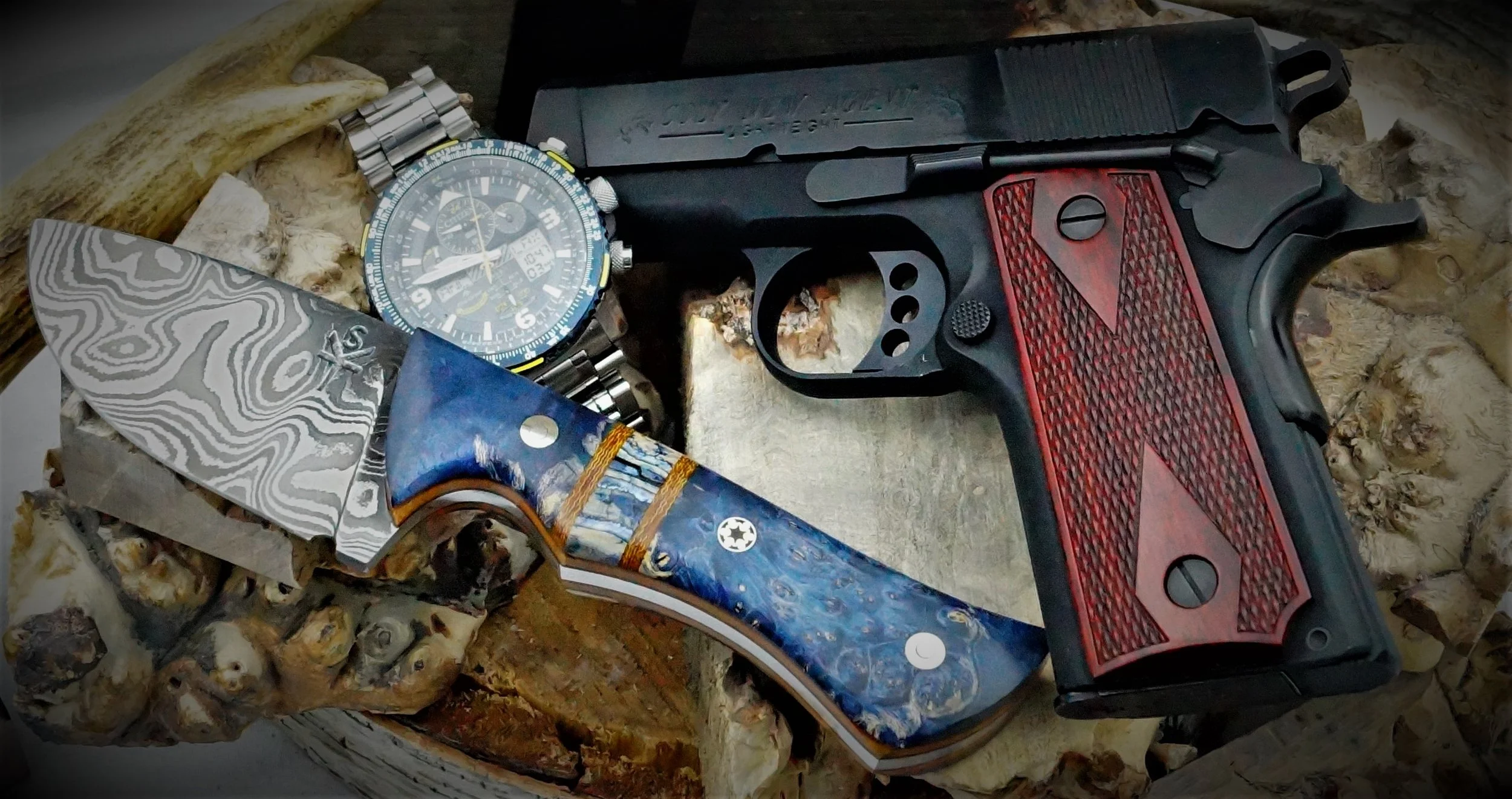 Gun Knife and watch.JPG
