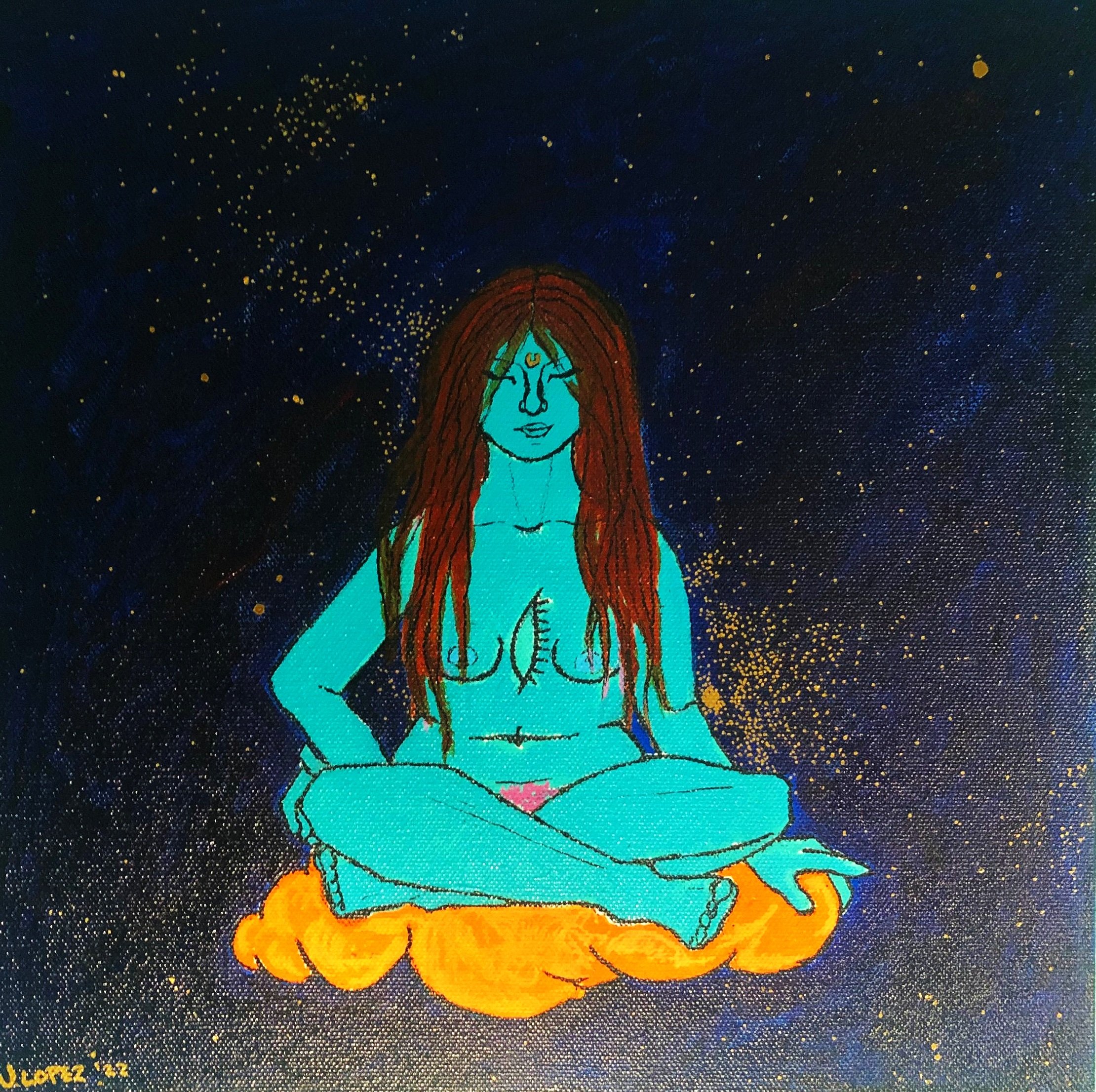Senti-pensante.
Acrylic
12 x 12