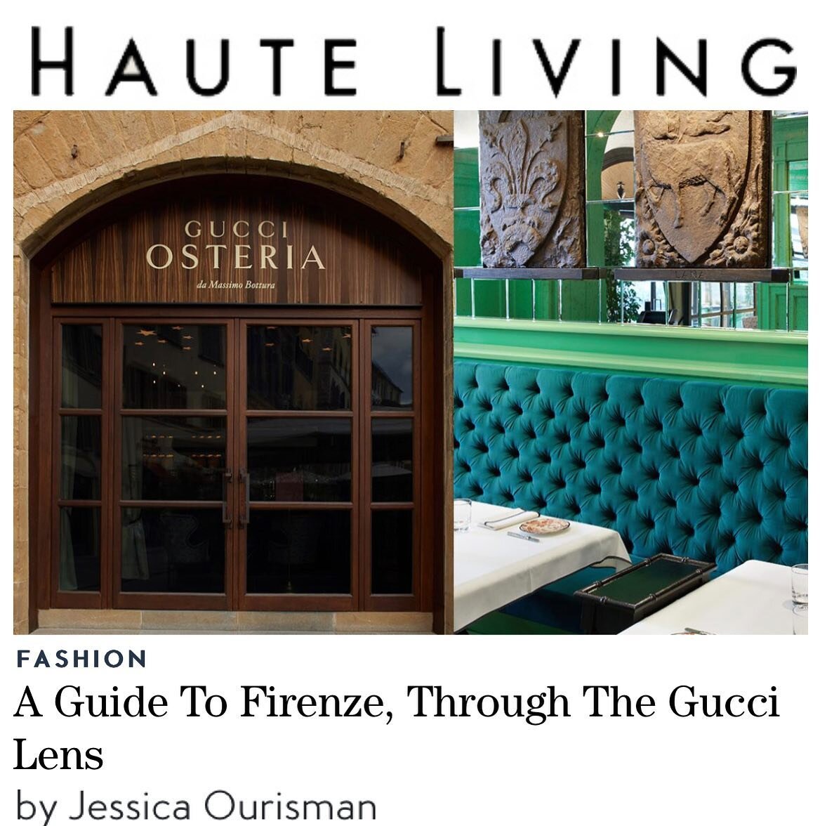 The Gucci experience in Firenze is like a futuristic altar to the past. There is an inherent sense of stewardship towards the city&rsquo;s cultural history &mdash; the original building&rsquo;s facades from the 1300&rsquo;s are featured as artwork &m