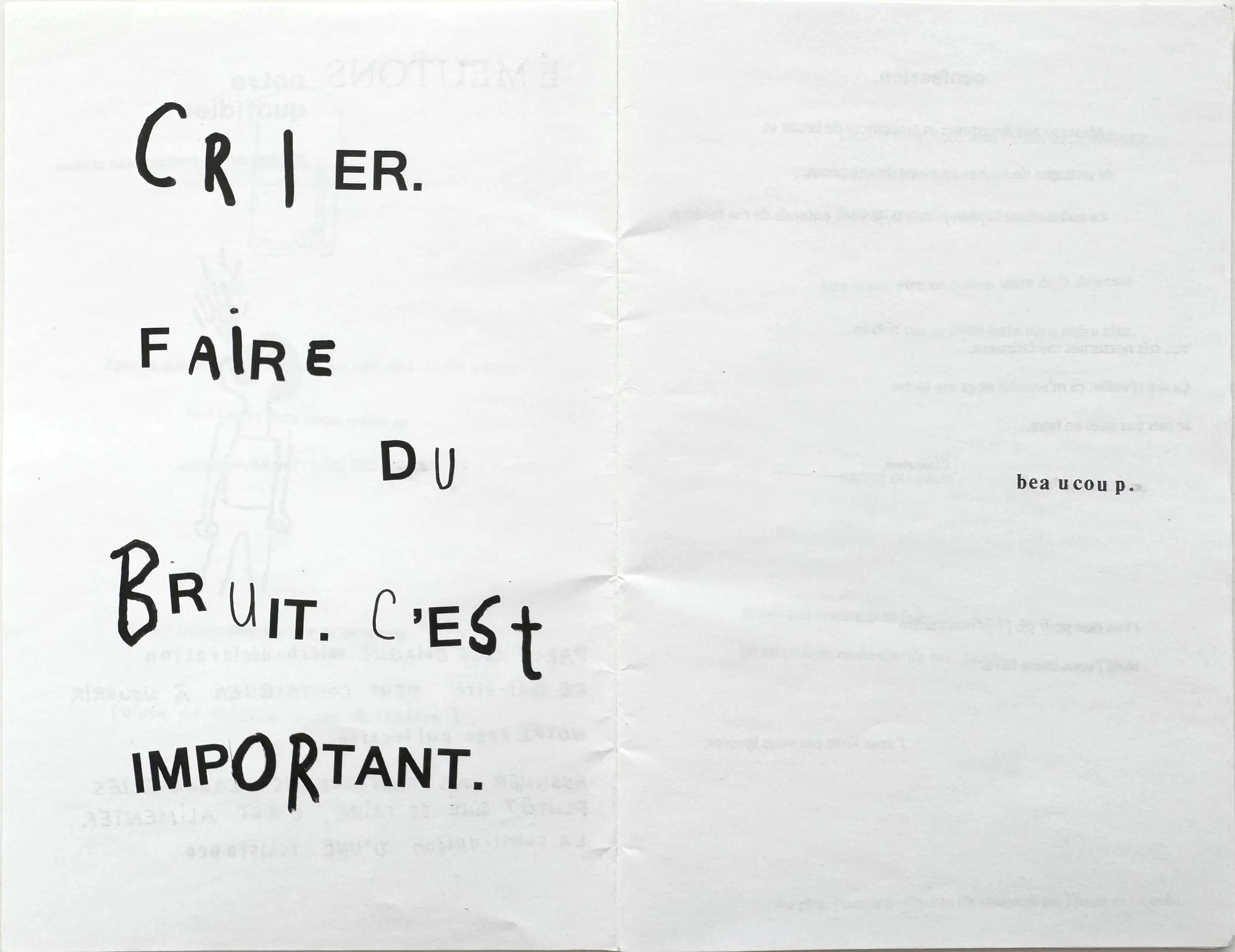 Zine du droit à la colère, 2015