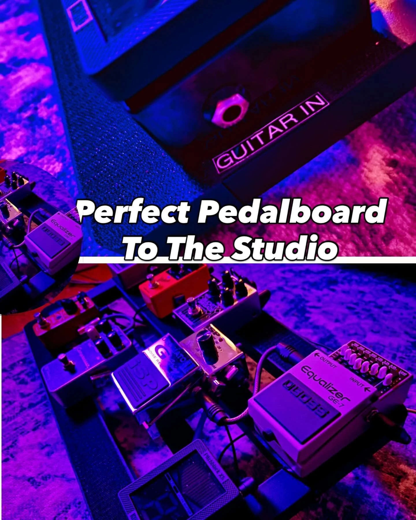 Finally after a long period of trying and experimenting I design the perfect pedalboard to recording and producing guitars for the studio&hellip; now I&rsquo;m going to complete the Amplifier selection to starting the recording of the guitar tracks f