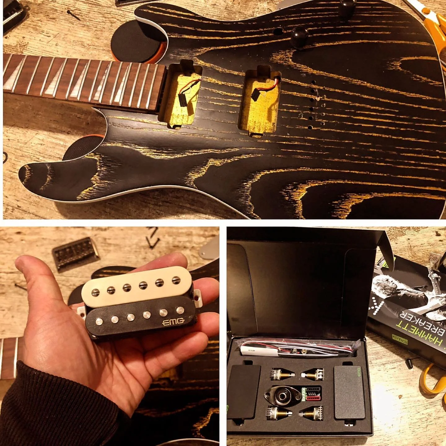 New Week, New Pick Up Set! Starting the customisation of our metal studio guitar 🎸! Stay Tune Audiosurfers!