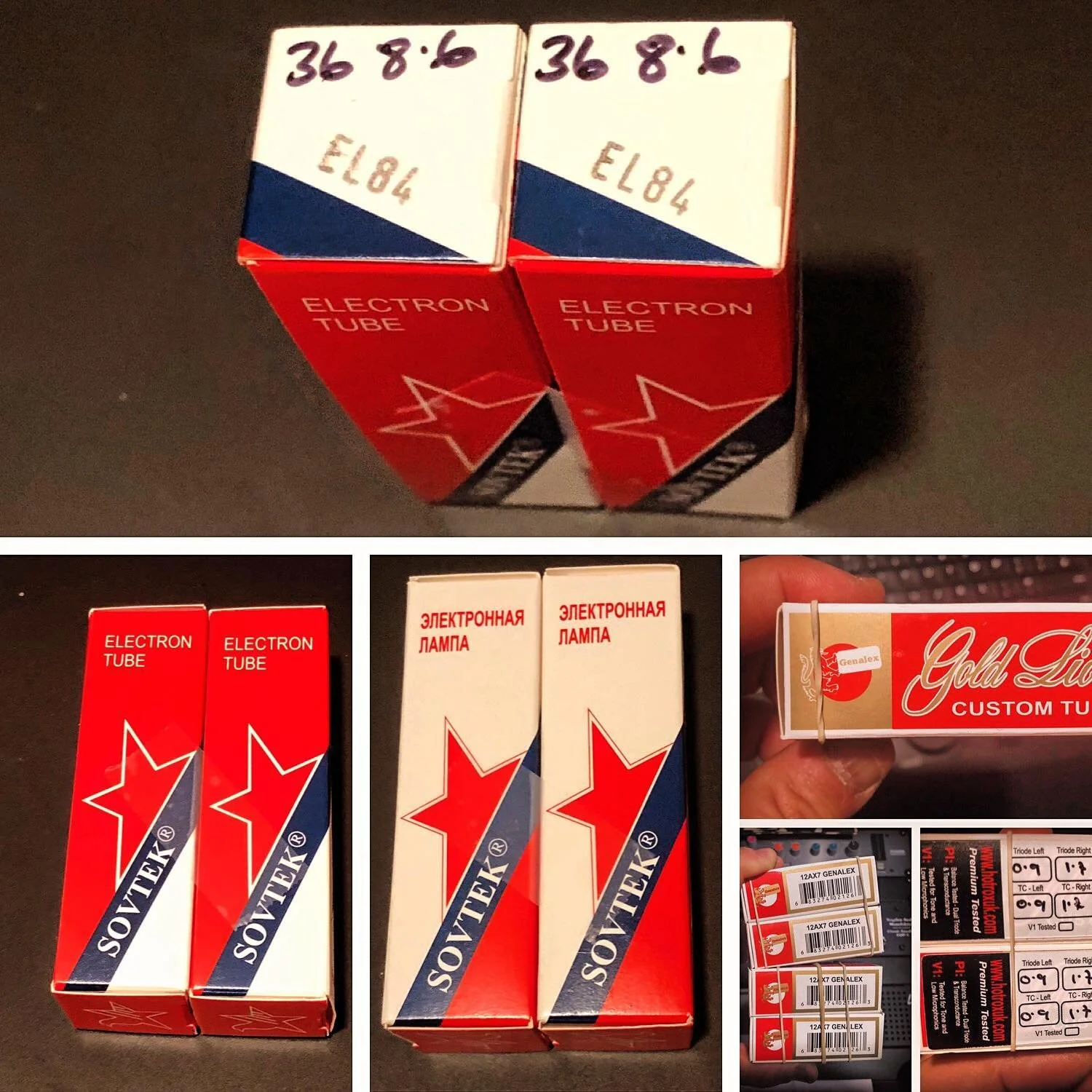 The legendary Sovtek EL84 Matched Pair! This are great tubes for the Gain section on a guitar amp! This ones are the perfect complement for the Gold Lion 12AX7 (3 on the pre-amp section) &hellip; soon I let you know my thoughts and the results of thi