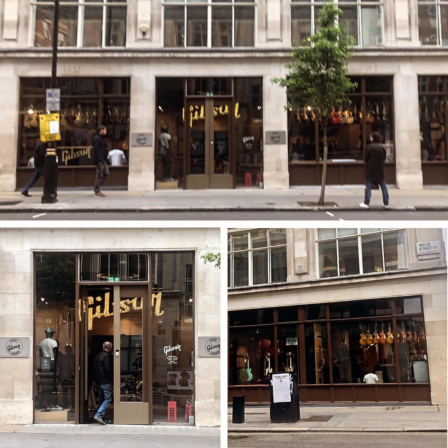 Today we visited The Gibson Garage London in 61-62 Eastcastle St, London W1W 8NQ very nearby Tottenham Court Road area and the shop was super cool 😎! If you are fan of Gibson guitars you should definitely gives it a check because are amazing guitars